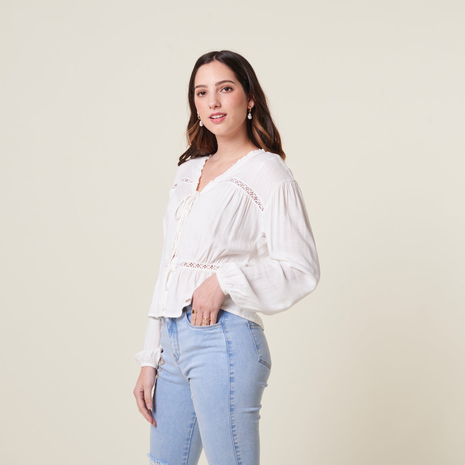 Blusa Selina Hueso