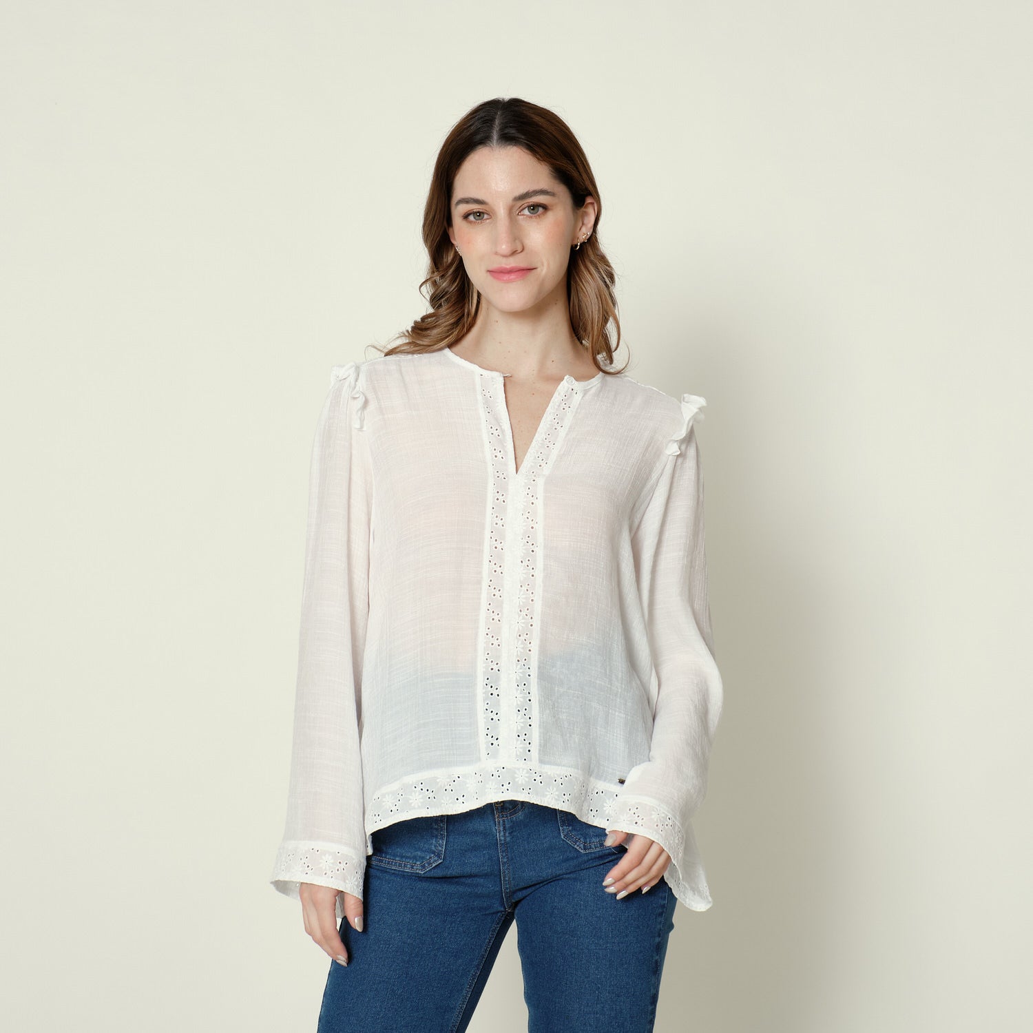 Blusa Tadea Hueso