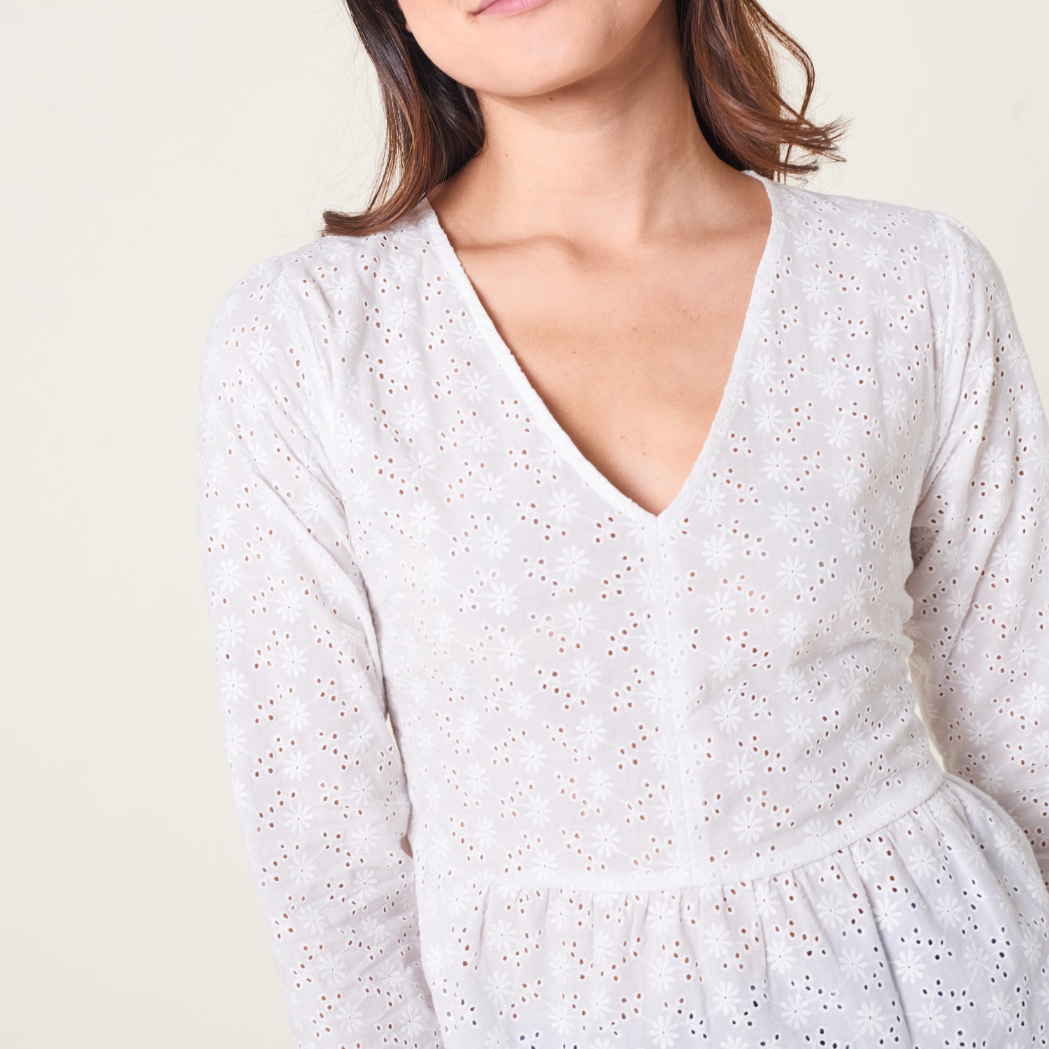 Blusa Talia Hueso