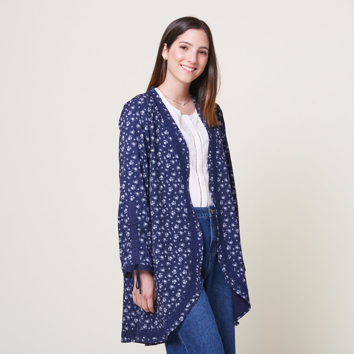 Blusa Teal Print