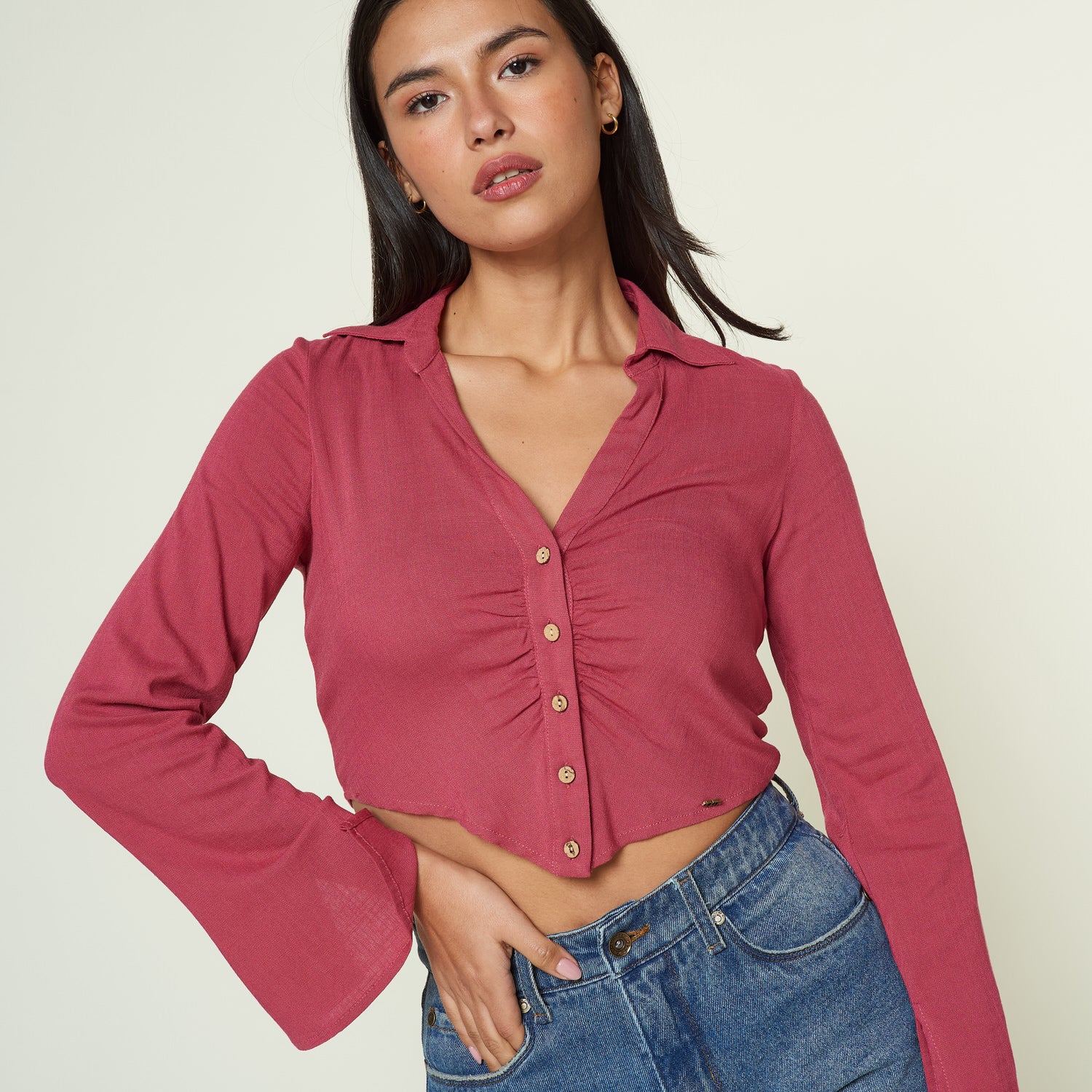 Blusa Toya Palo Rosa
