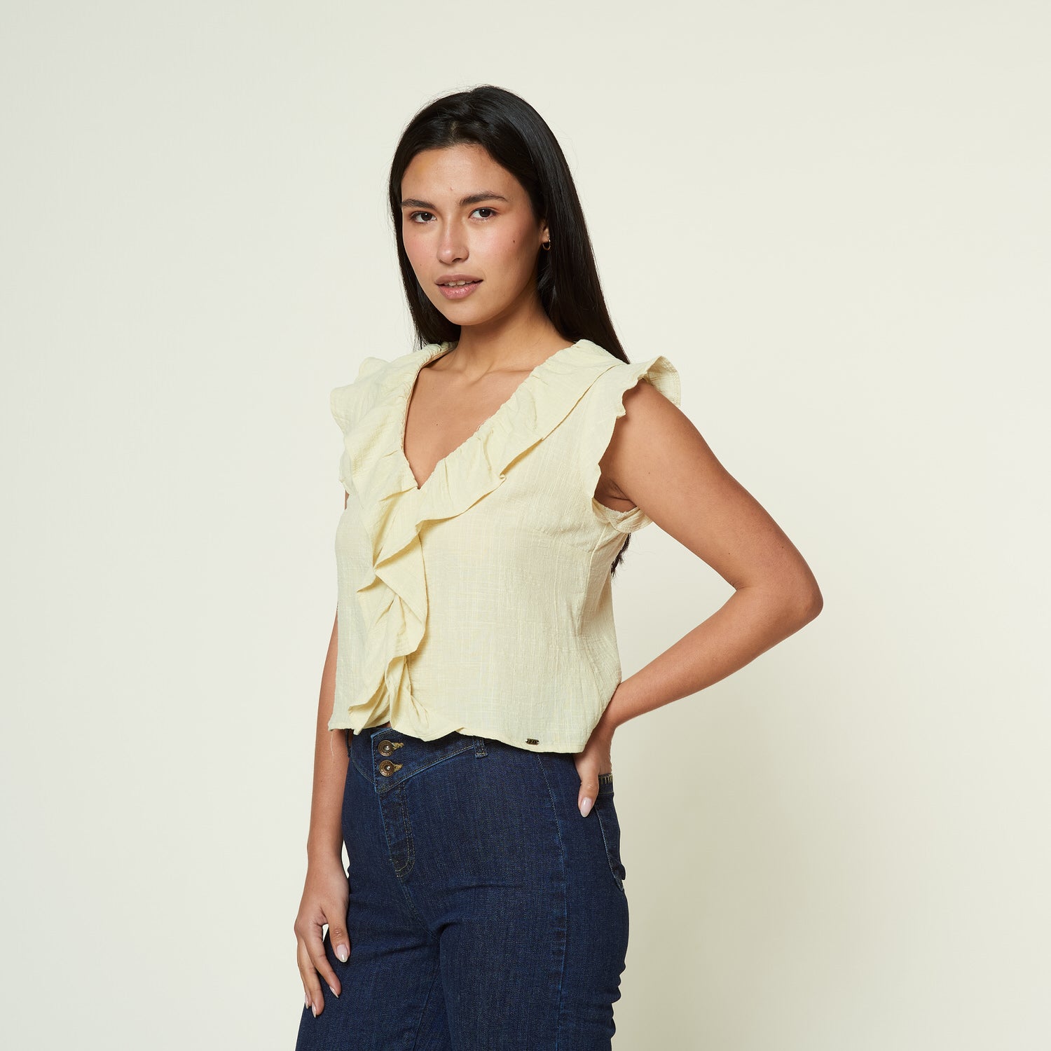 Blusa Violeta Amarillo