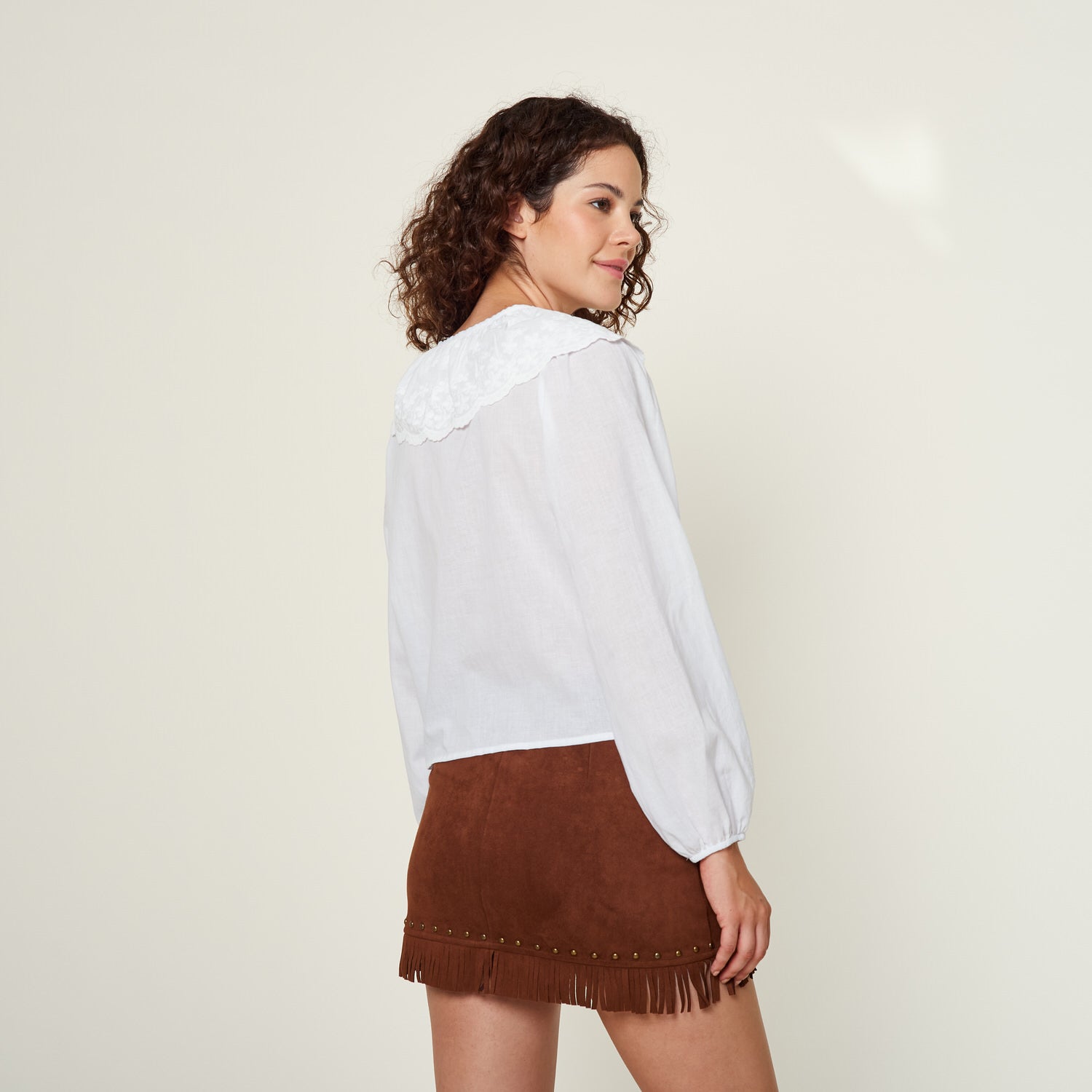 Blusa Yafa Hueso