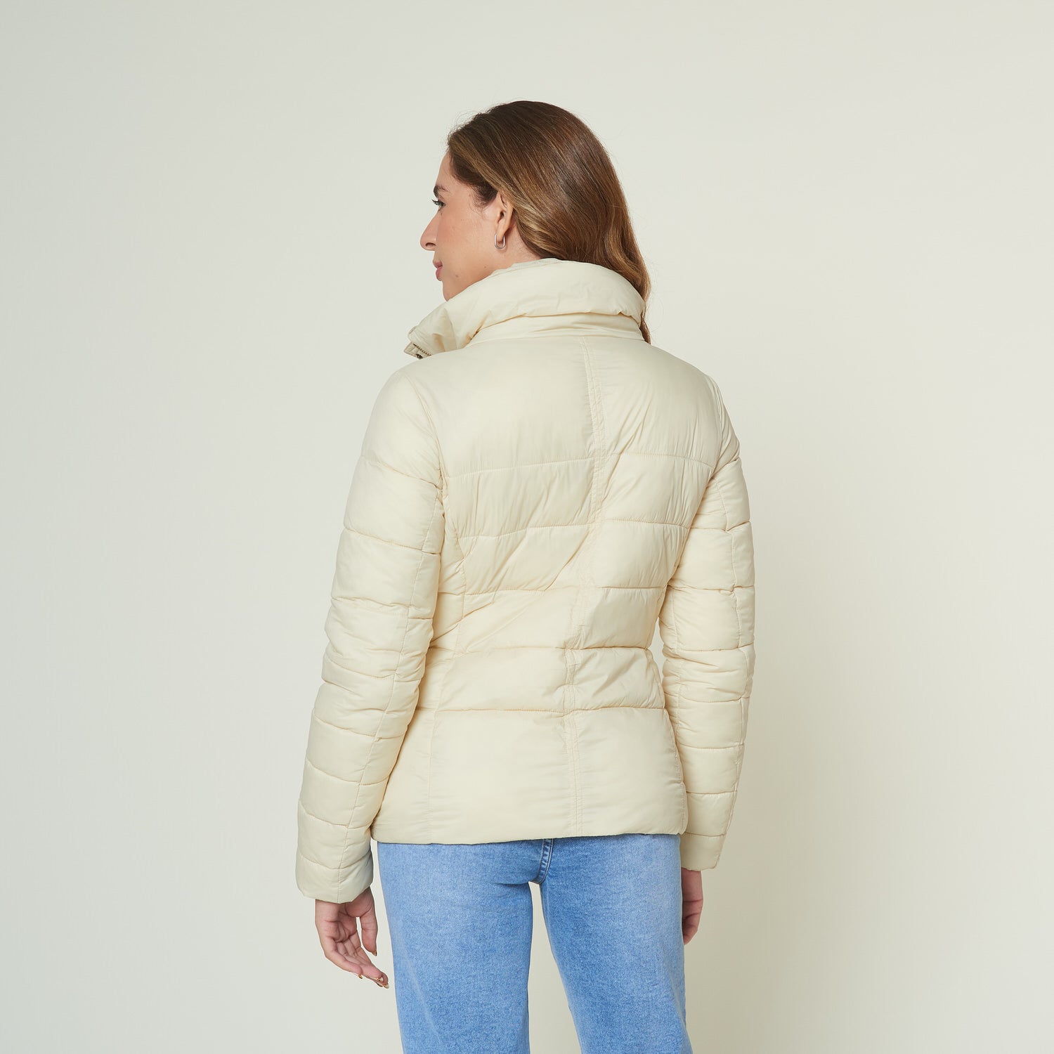 Casaca New Flor Beige