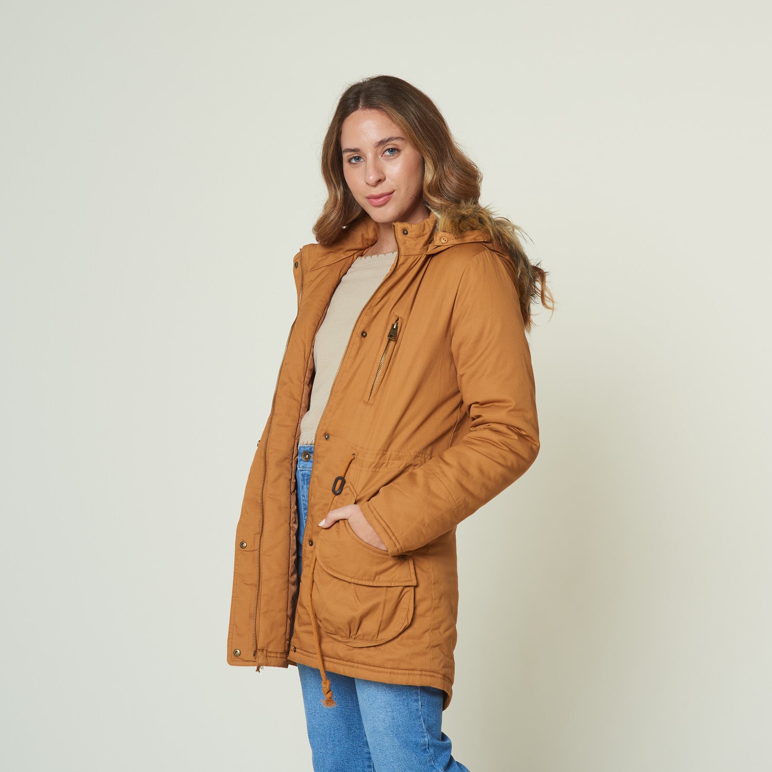 Casaca Rain Camel
