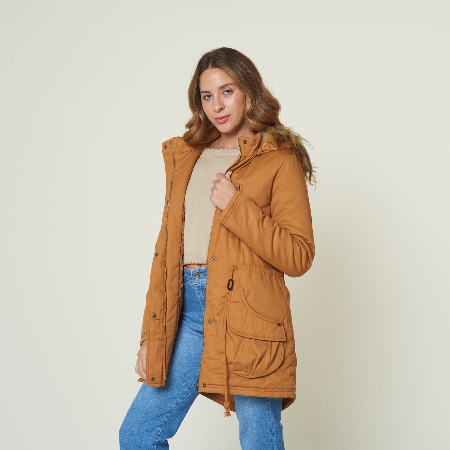 Casaca Rain Camel