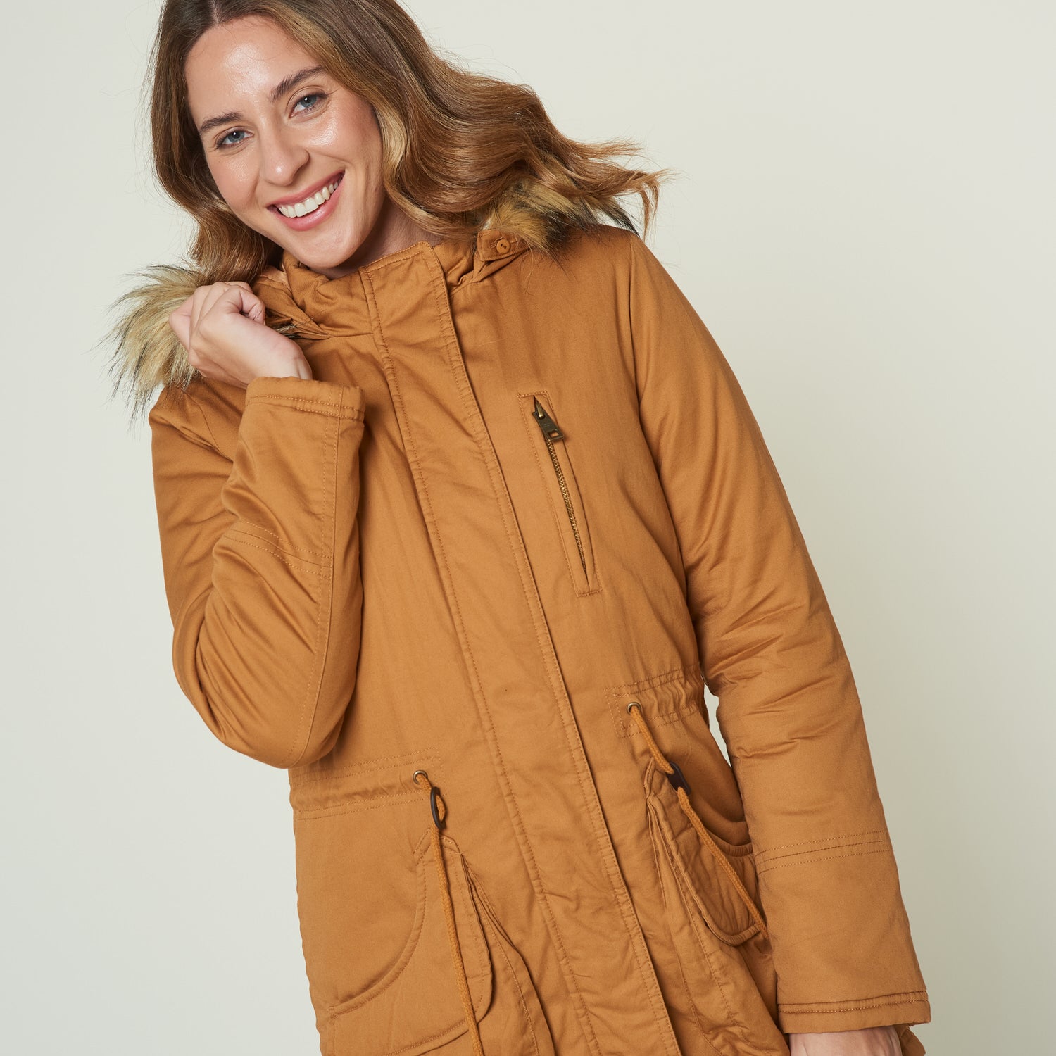Casaca Rain Camel