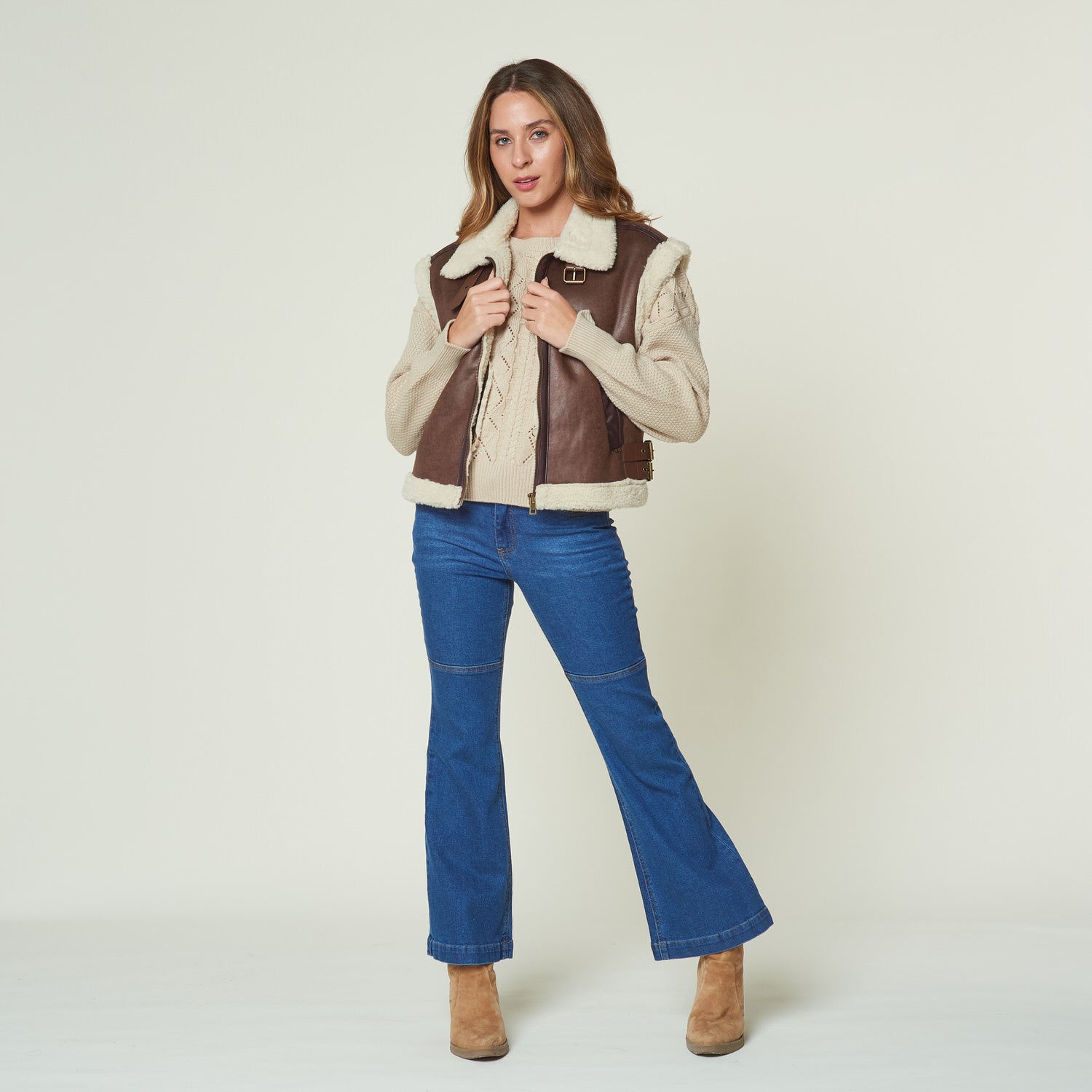 Chaleco Chiara Marron