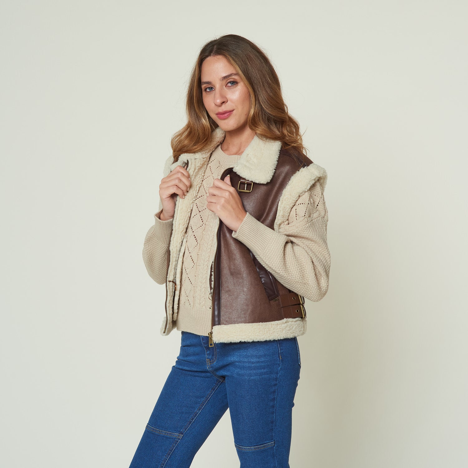 Chaleco Chiara Marron