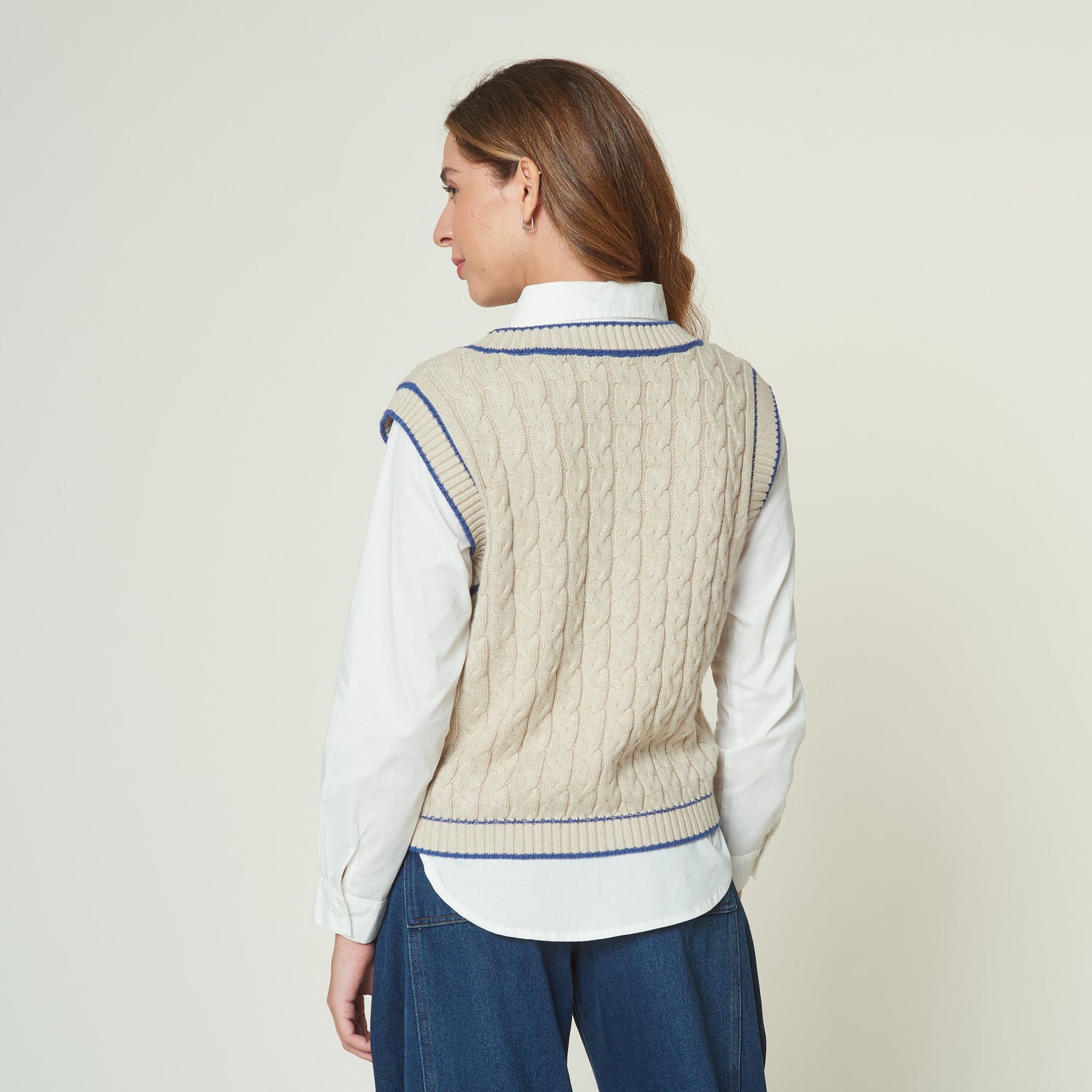 Chaleco Clementina Beige