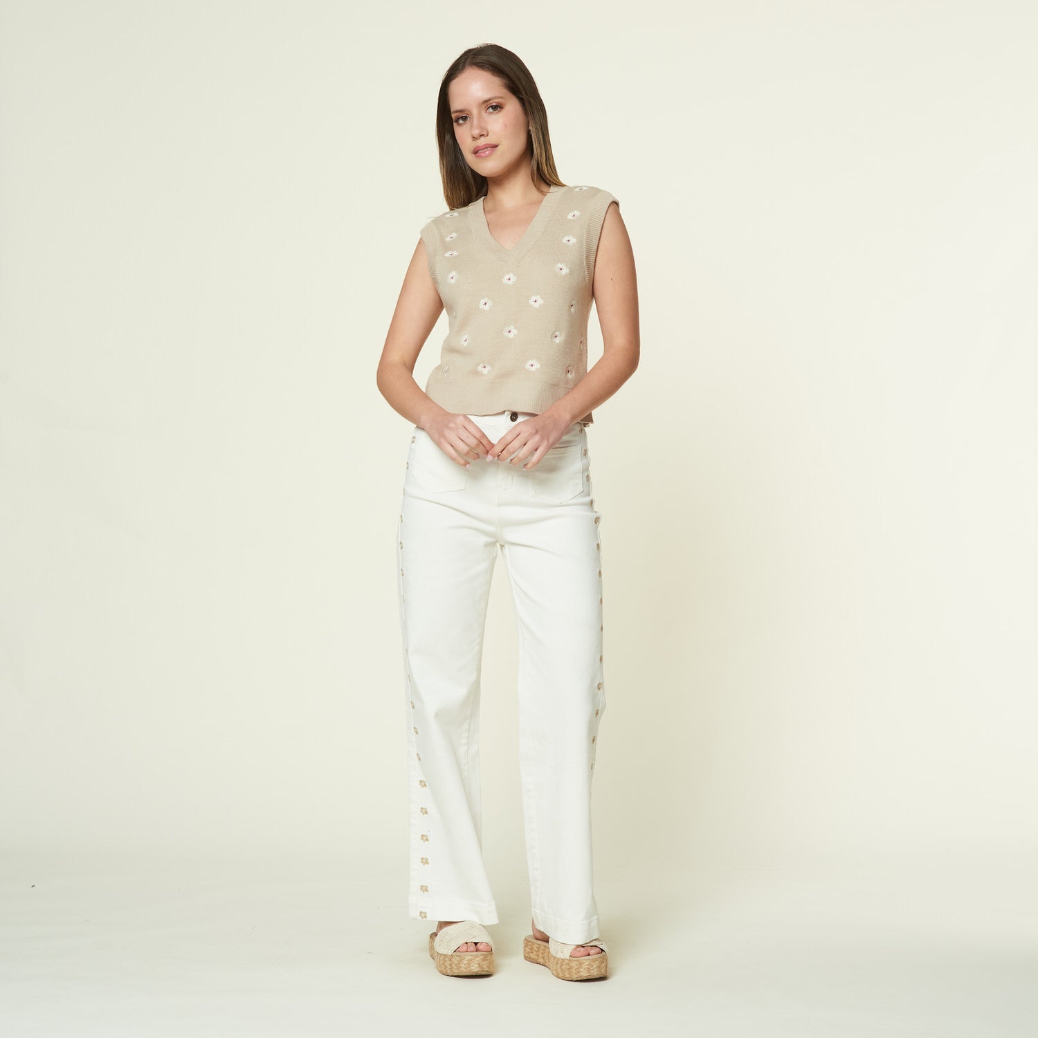 Chaleco Maria Beige