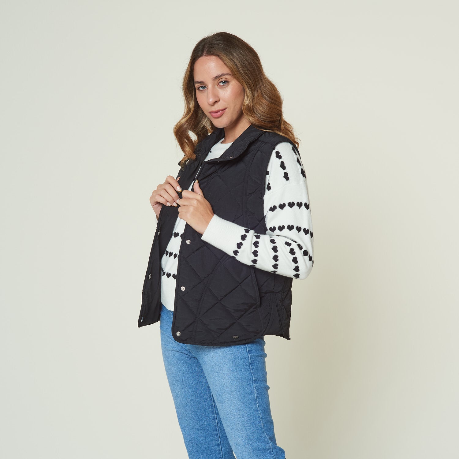 Chaleco Quilt Negro