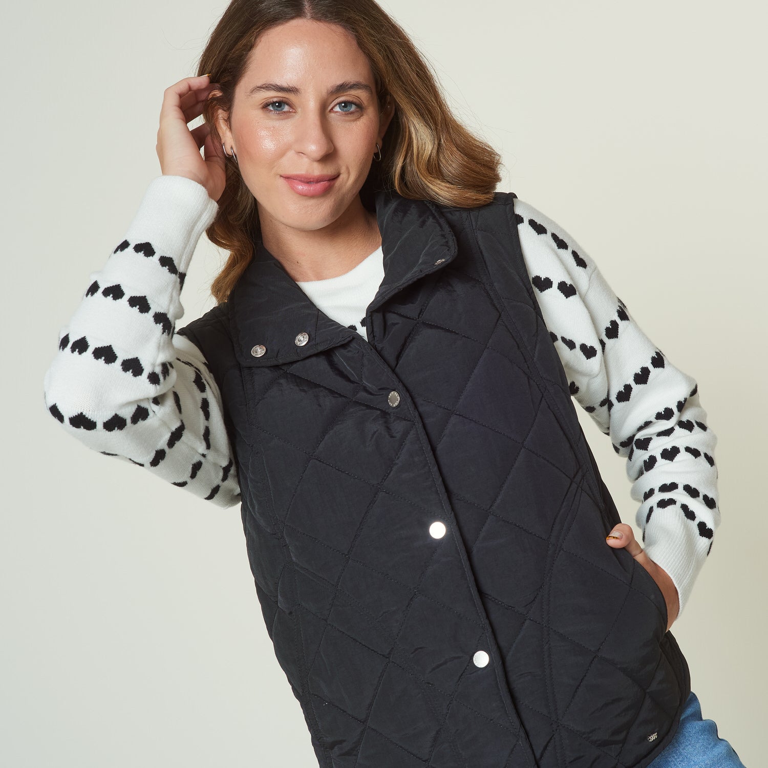 Chaleco Quilt Negro