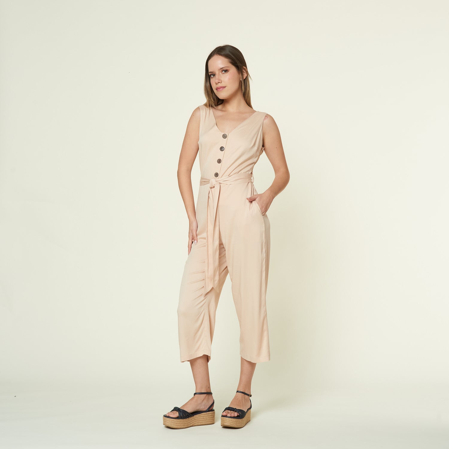 Enterizo Olenka Beige