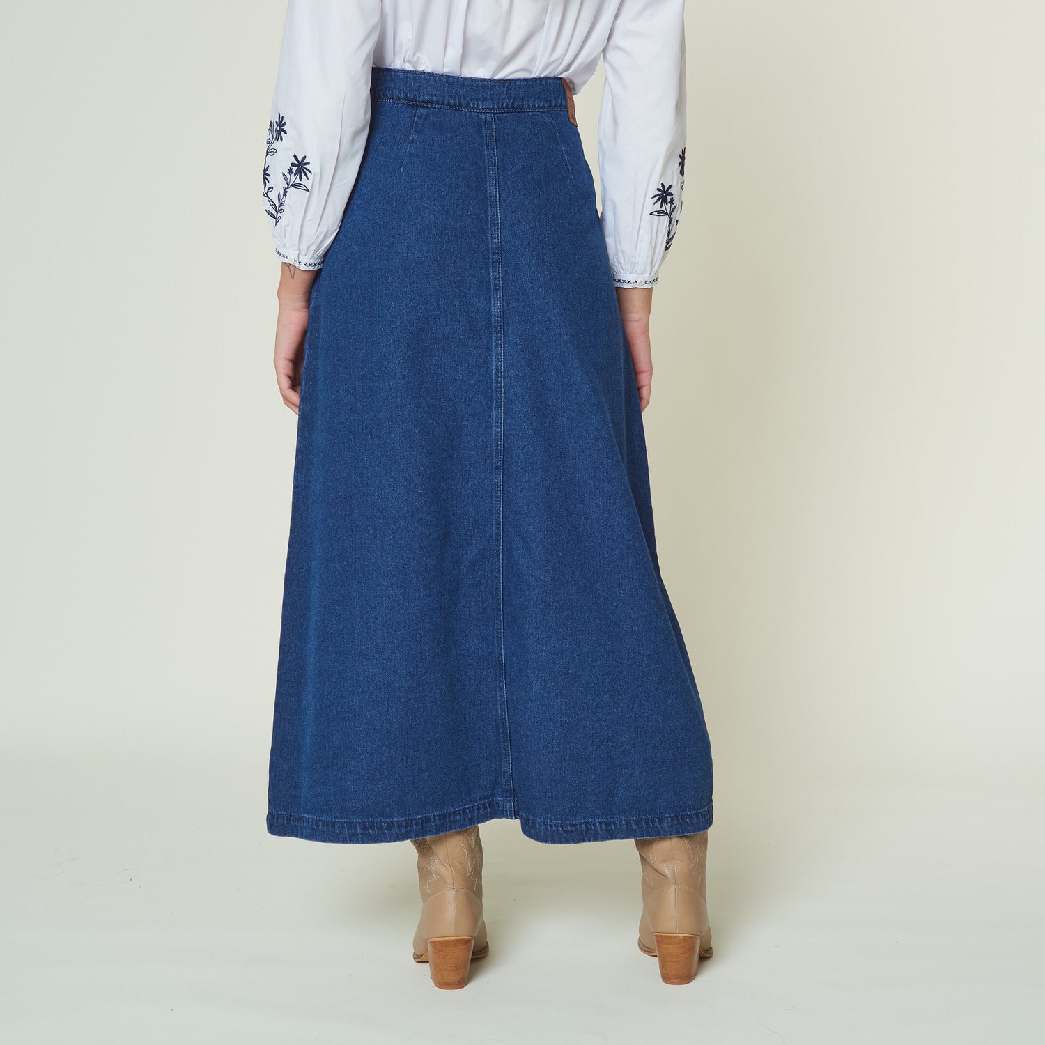Falda Ondina Azul