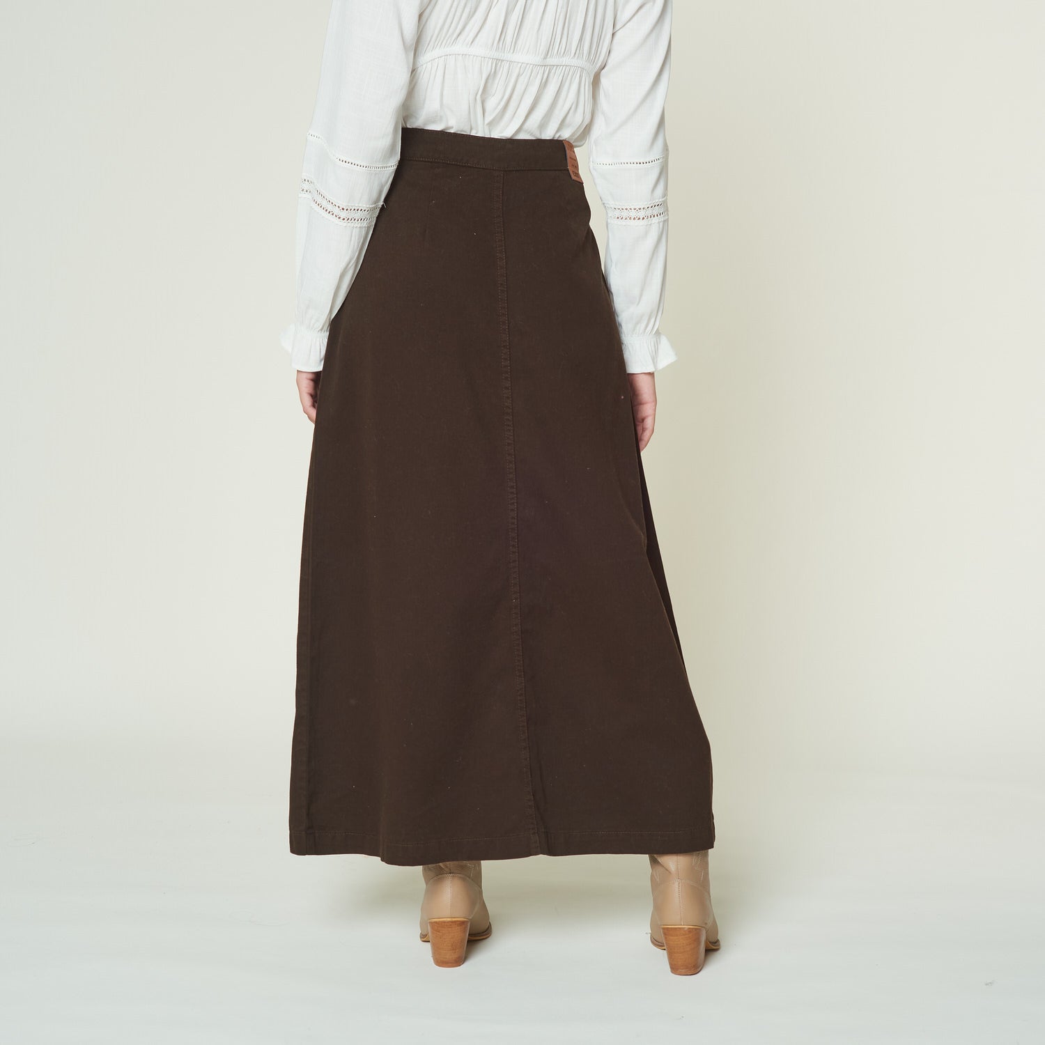 Falda Ondina Marron