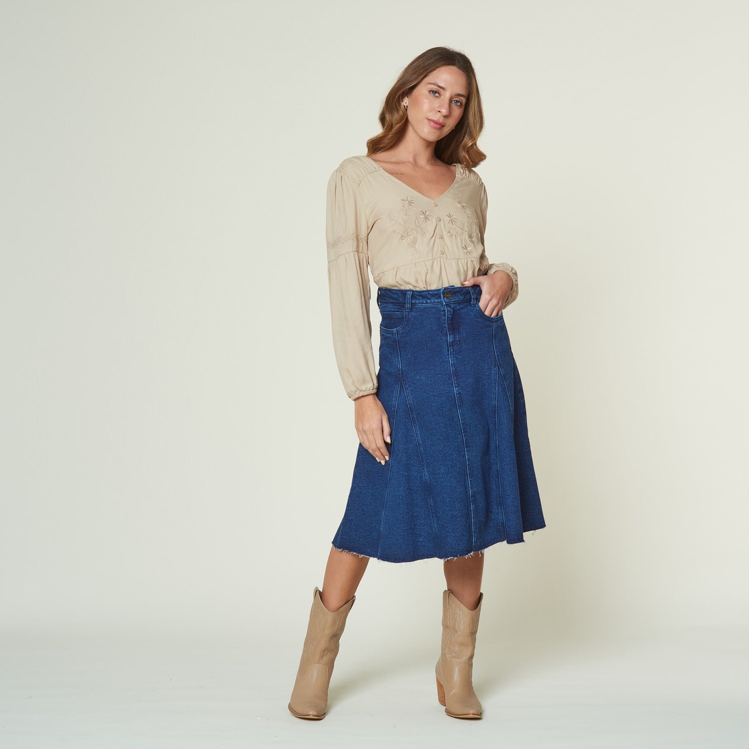 Falda Opera Azul
