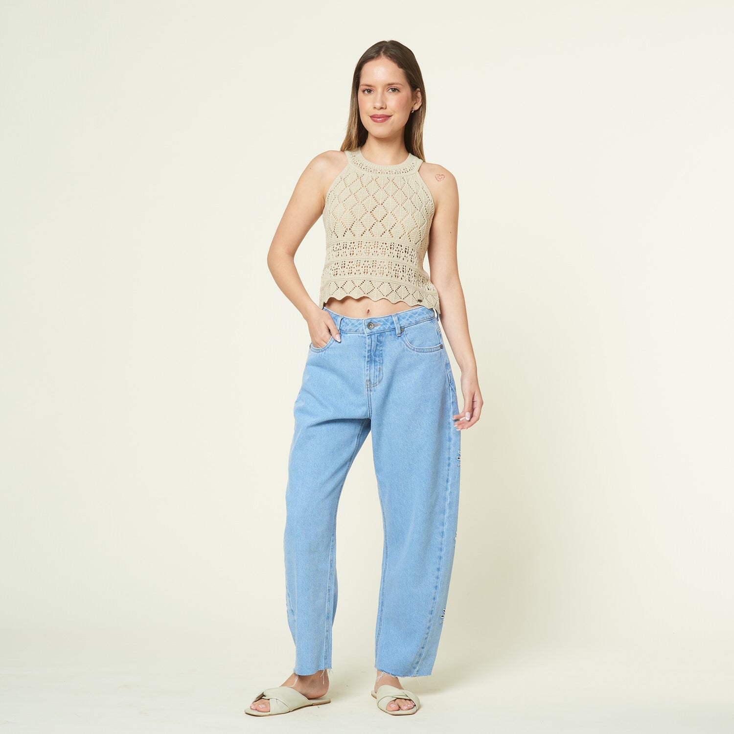 Hilo Top Rustico Arena