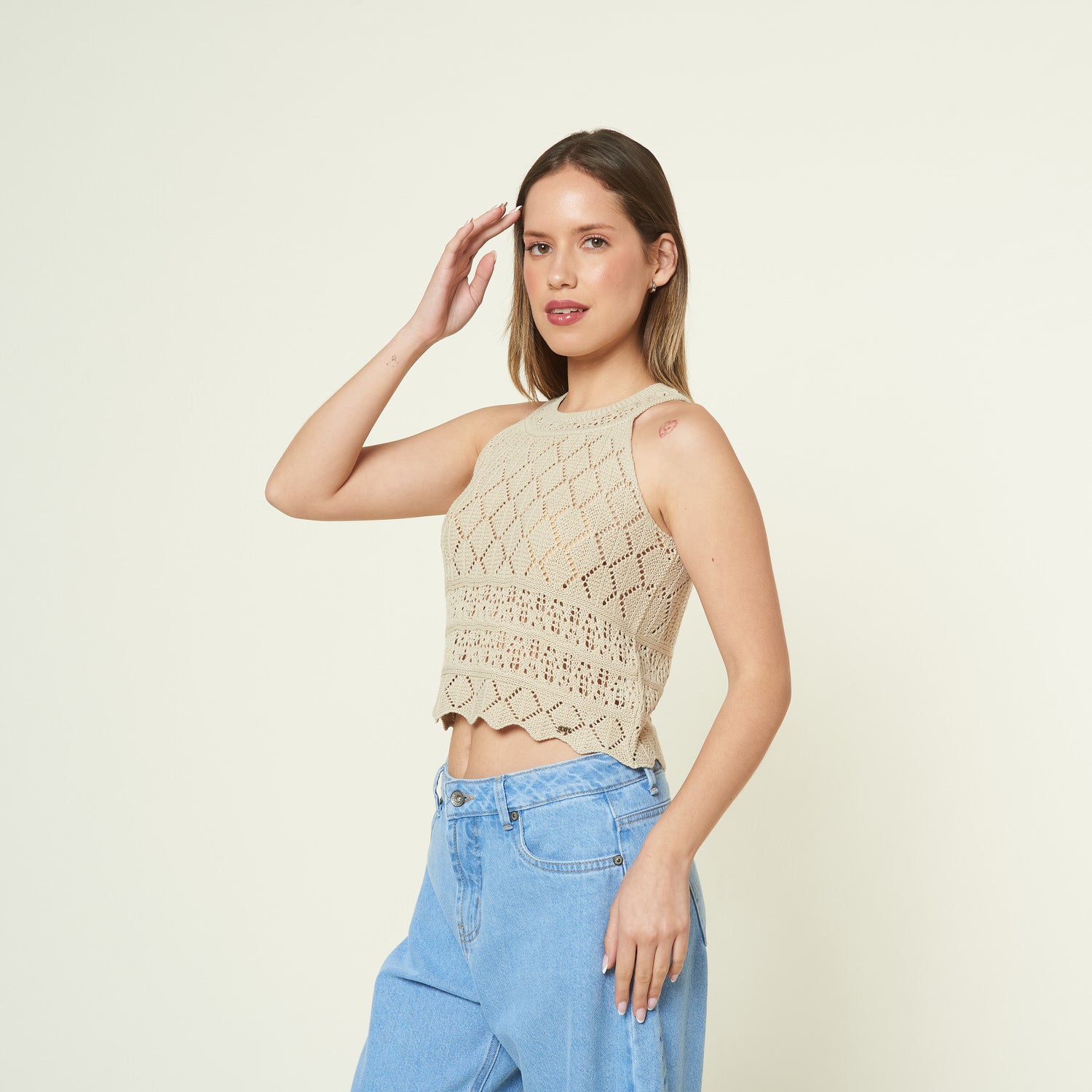 Hilo Top Rustico Arena