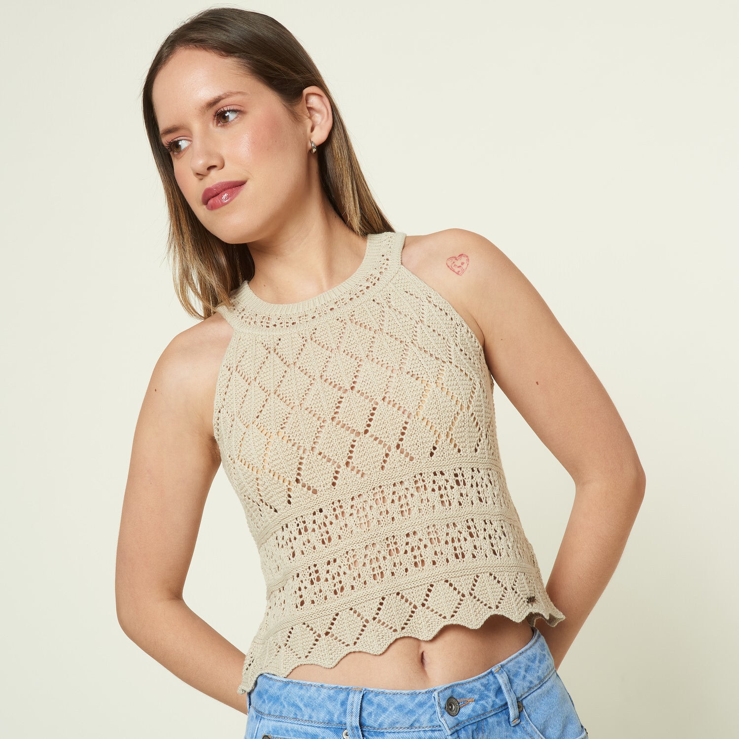 Hilo Top Rustico Arena