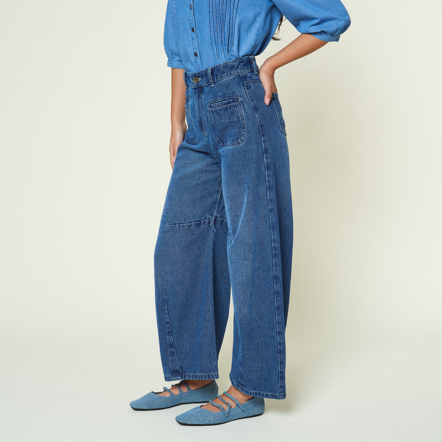 Jean Horchata Azul