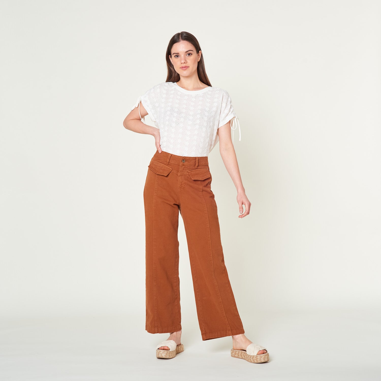 Pantalon Adriana Marron