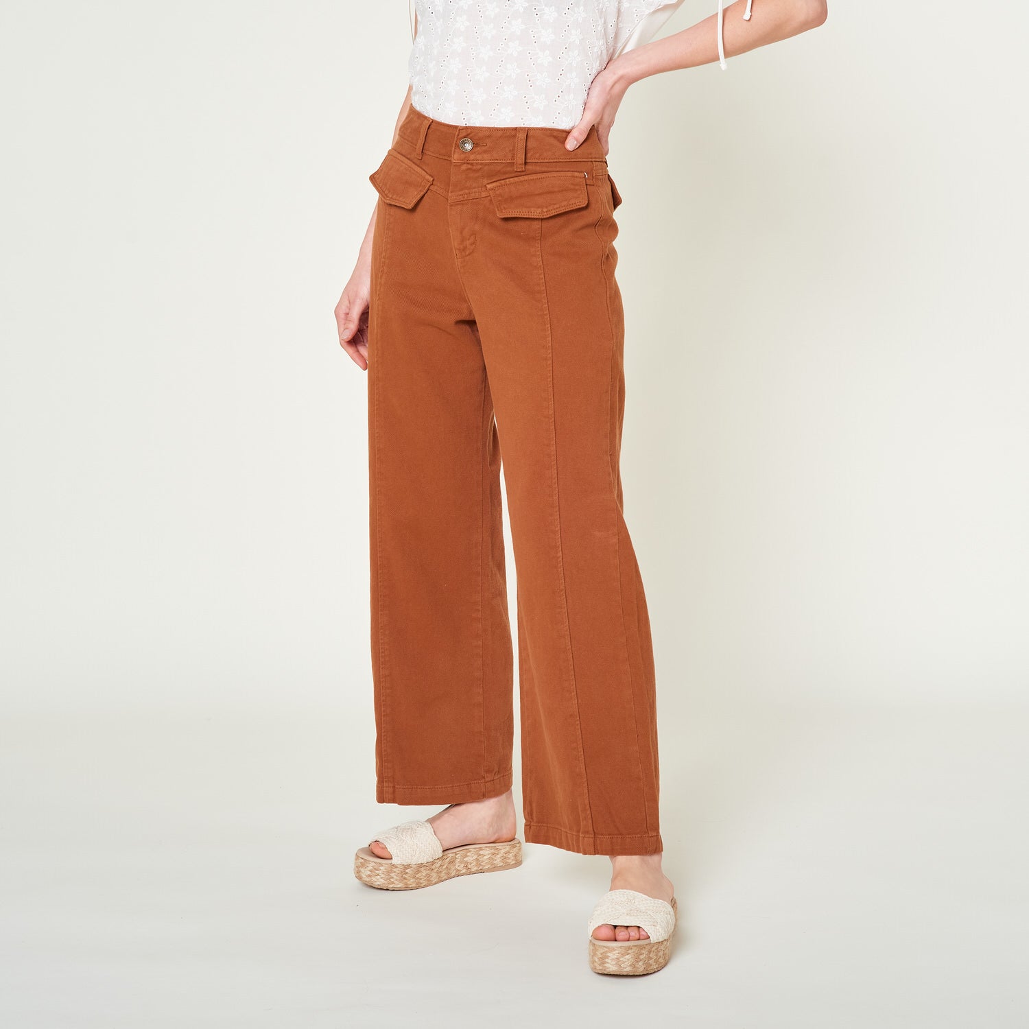 Pantalon Adriana Marron