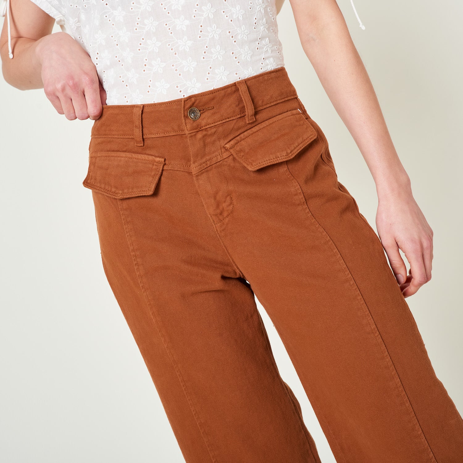 Pantalon Adriana Marron