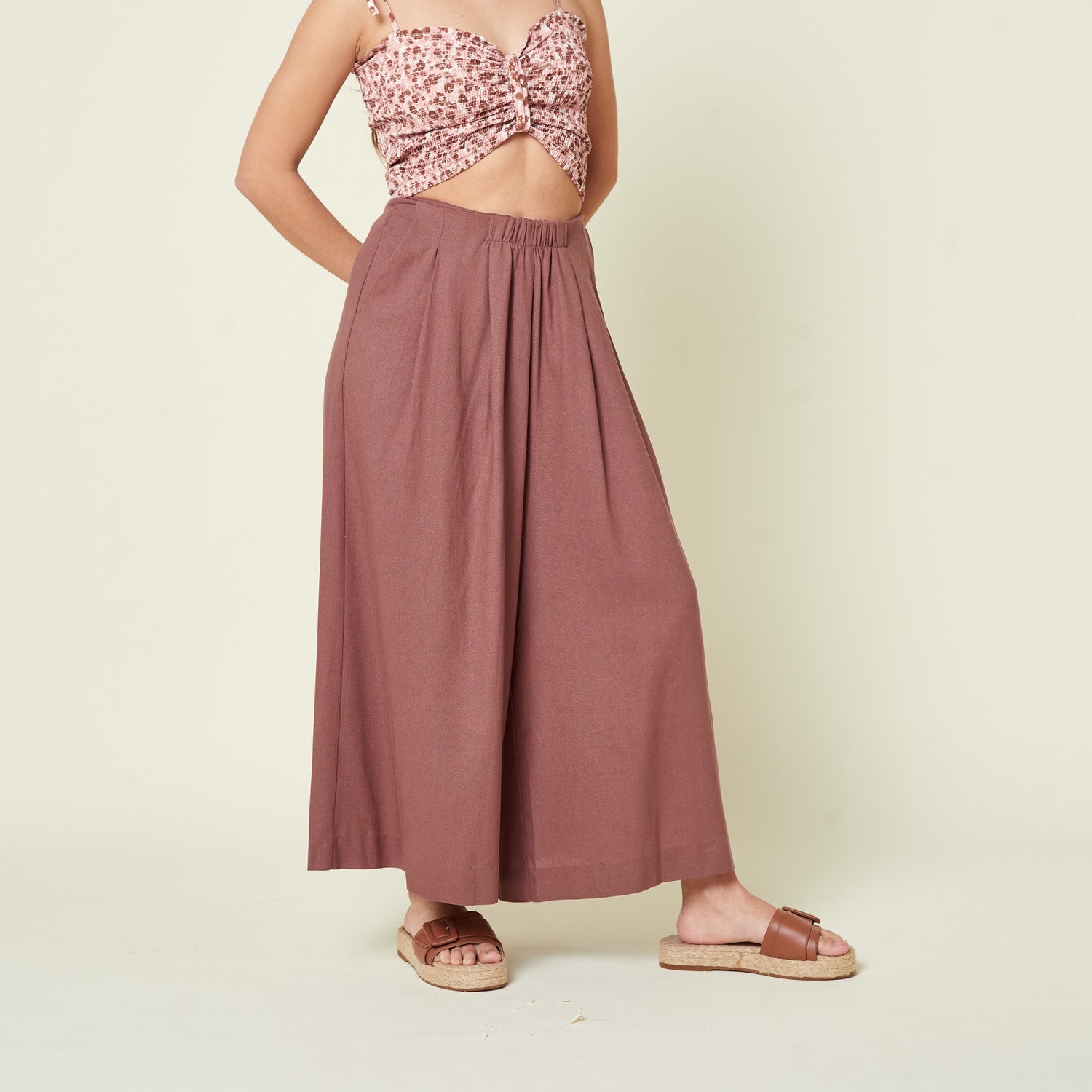 Pantalon Bresha Marron