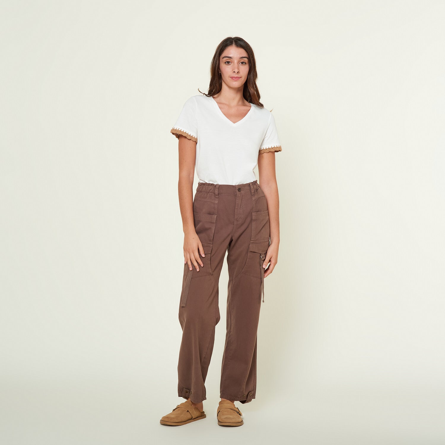 Pantalon Elora Marron