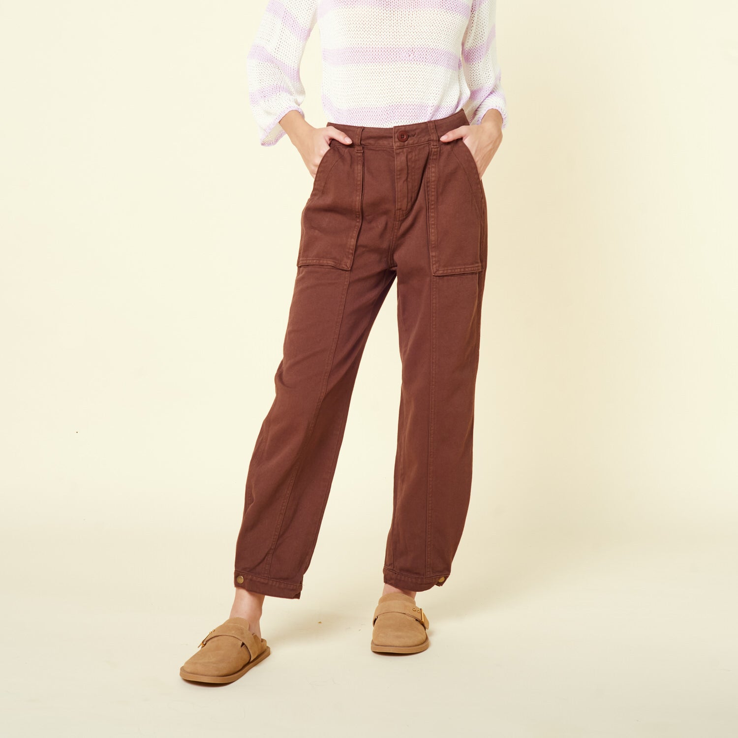 Pantalon Estefania Marron