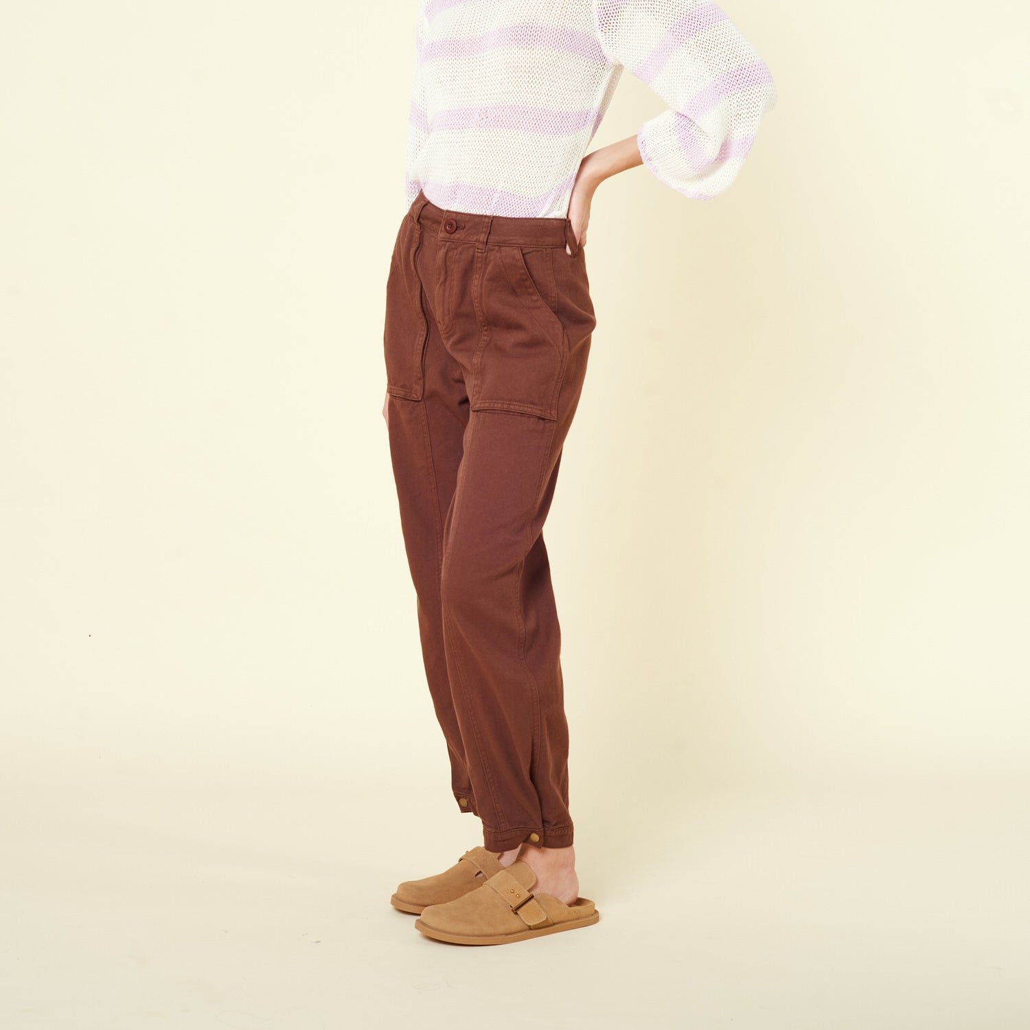 Pantalon Estefania Marron