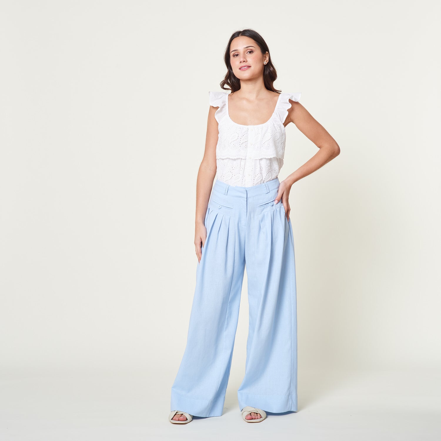 Pantalon Farilla Celeste