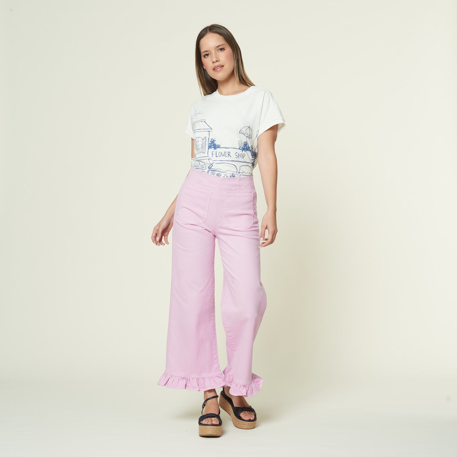 Pantalon Gabriela Lila