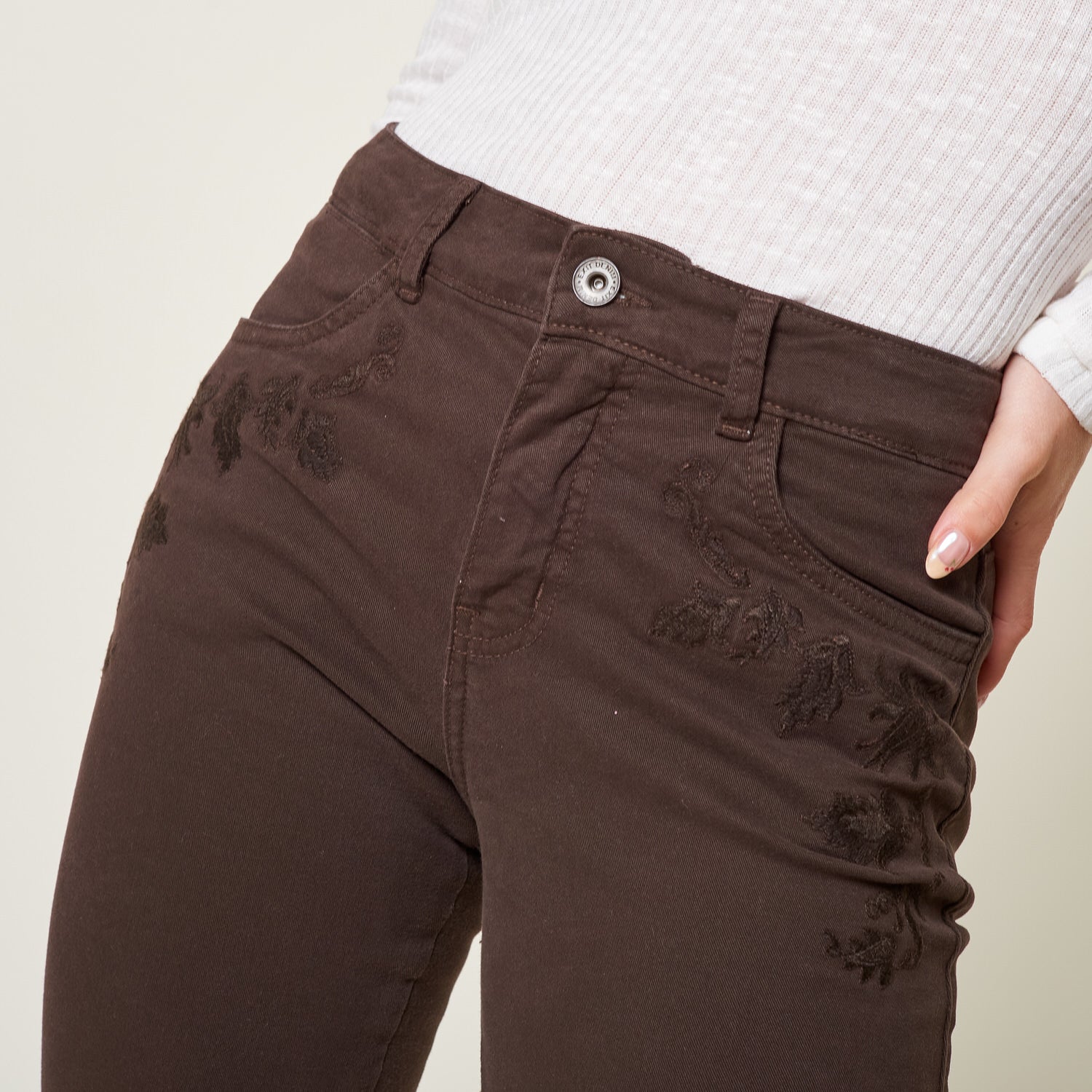 Pantalon Olwen Marron