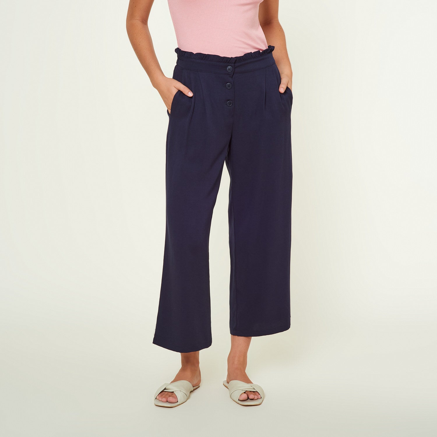 Pantalon Plata Azul