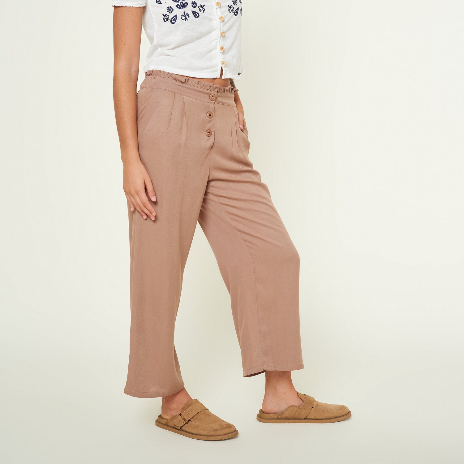 Pantalon Plata Beige