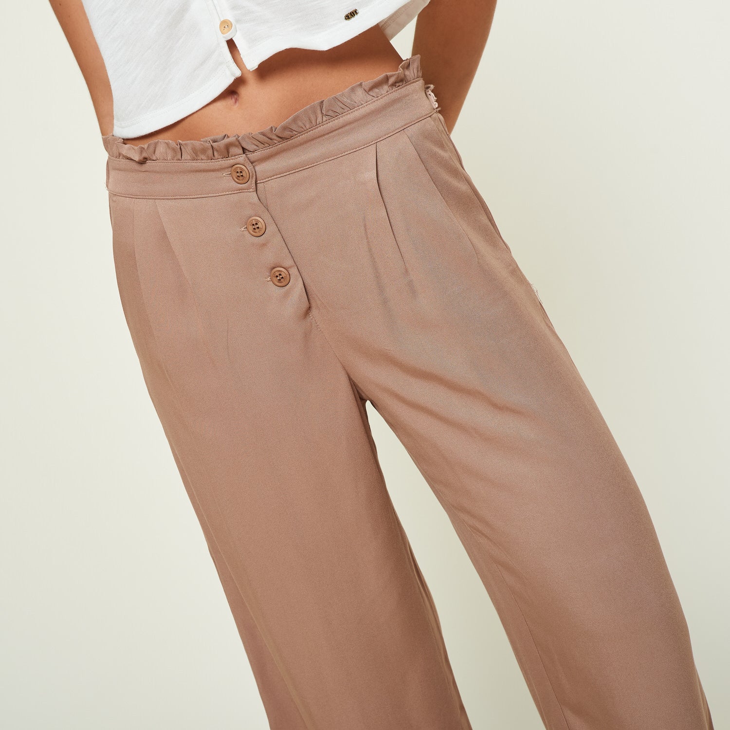 Pantalon Plata Beige