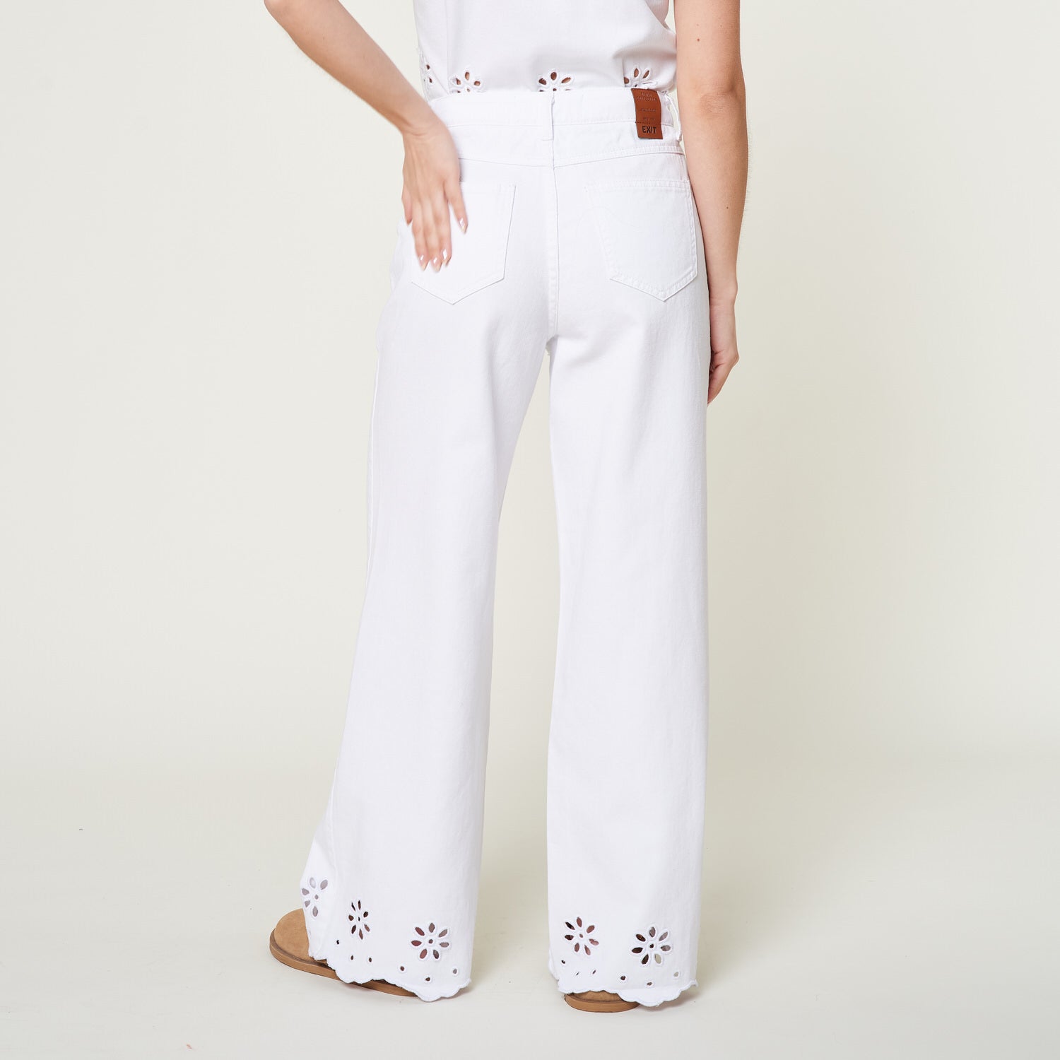 Pantalon Vernice Blanco