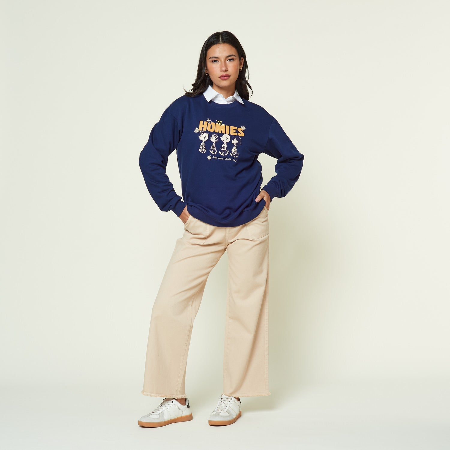 Polera Peanuts Azul