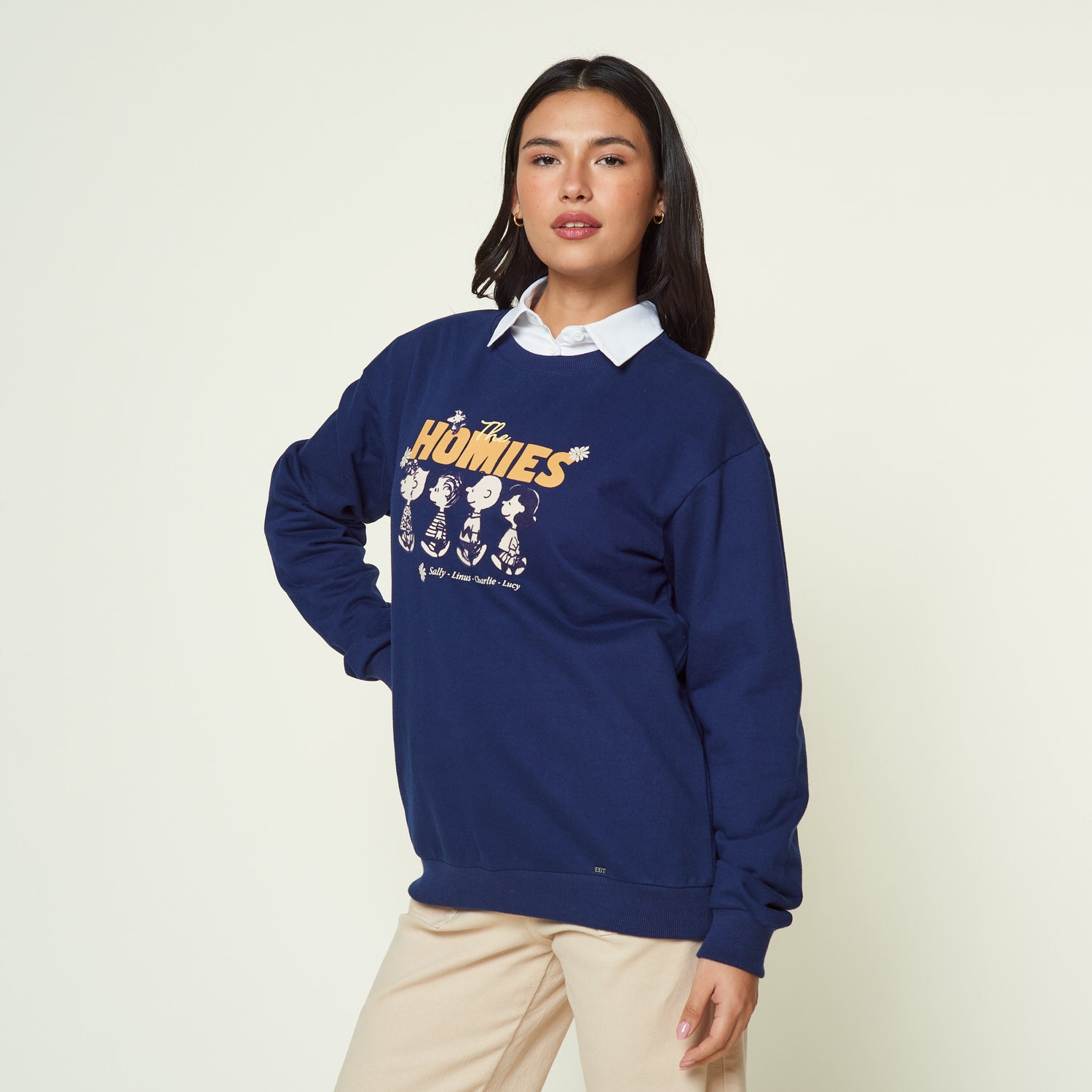 Polera Peanuts Azul
