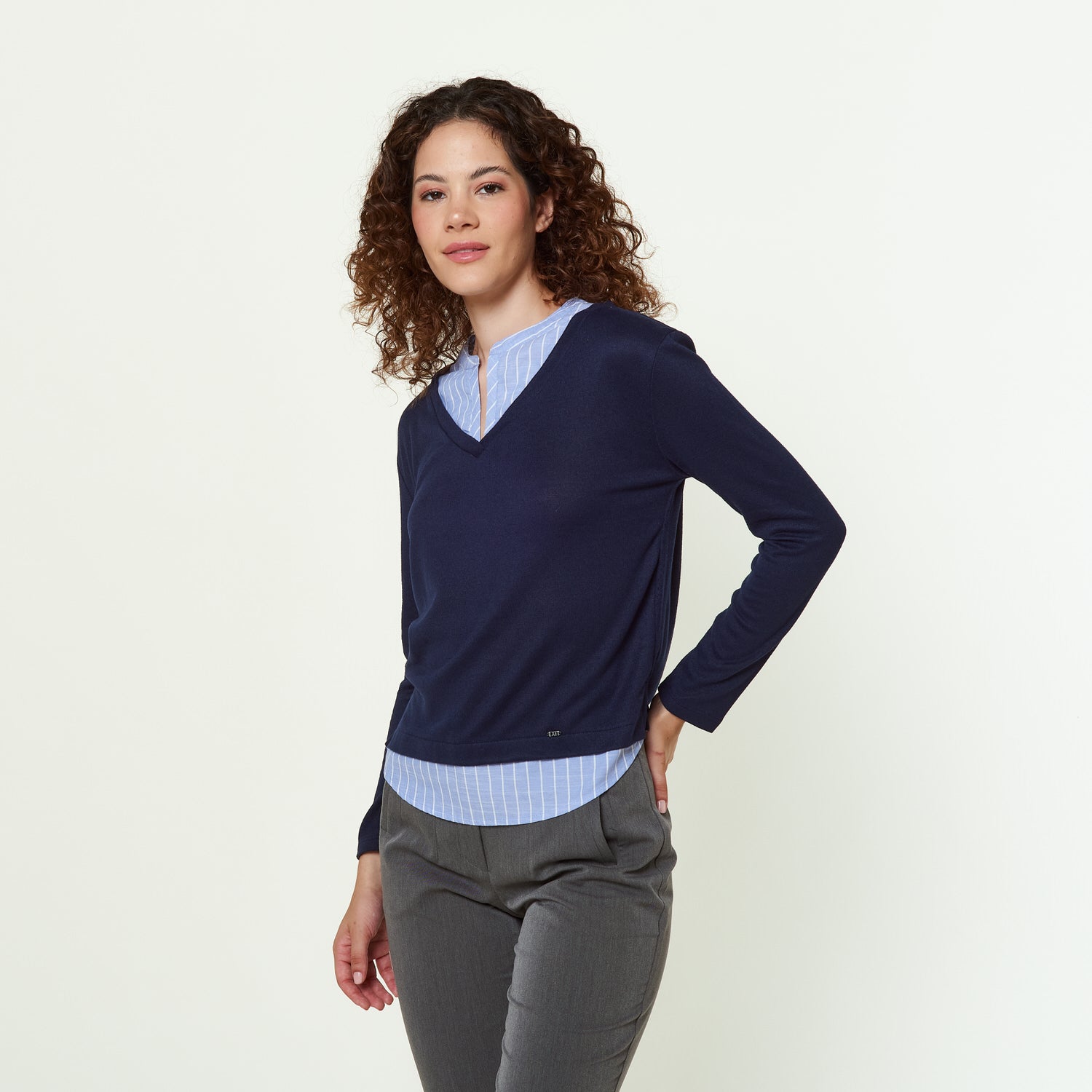 Polo Alfonsina Azul