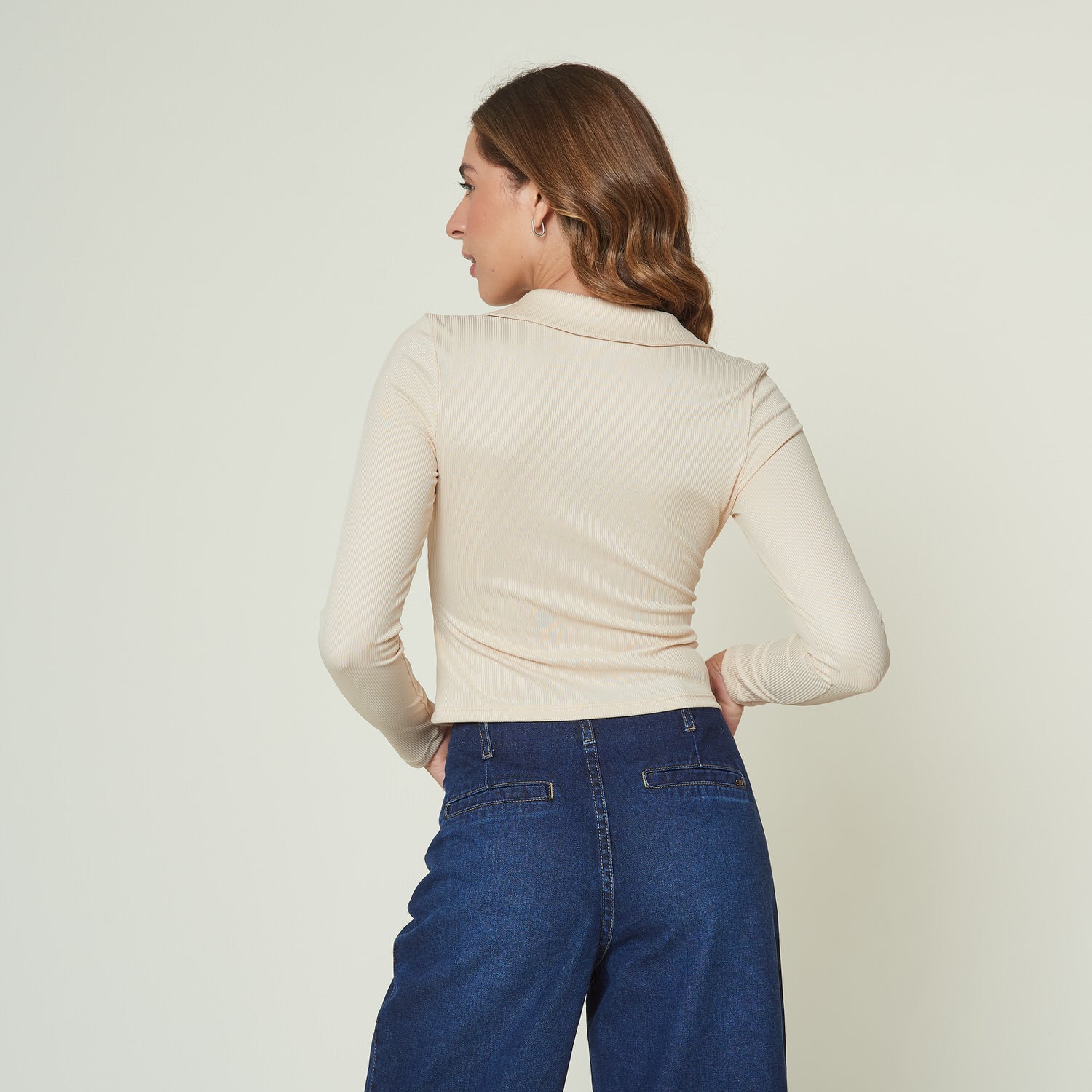 Polo Delfina Beige