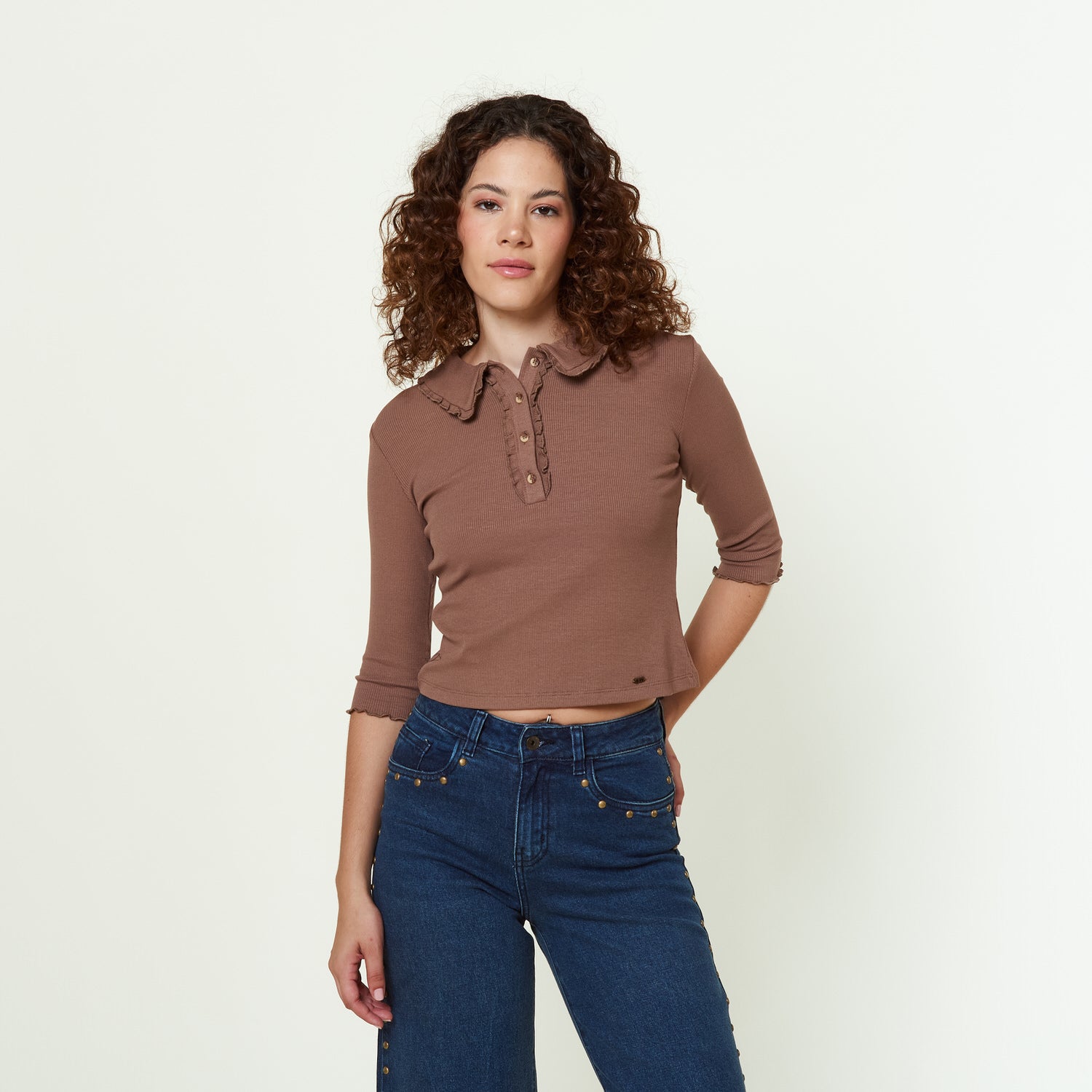 Polo Natalia Marron