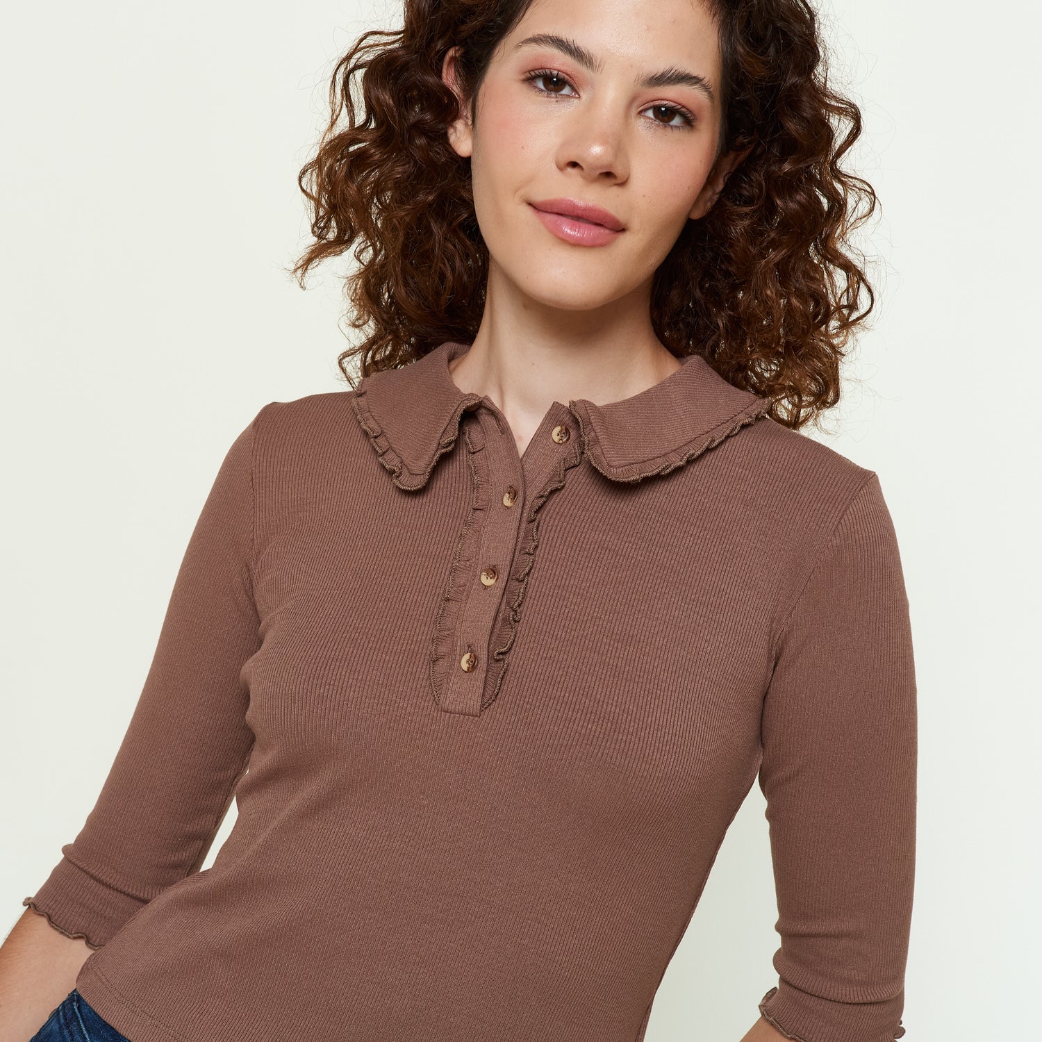 Polo Natalia Marron