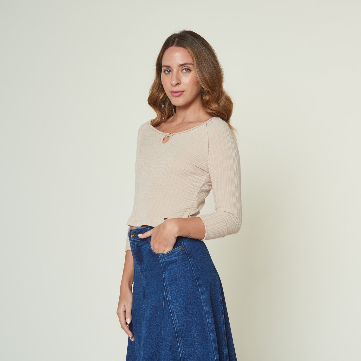 Polo Olia Beige