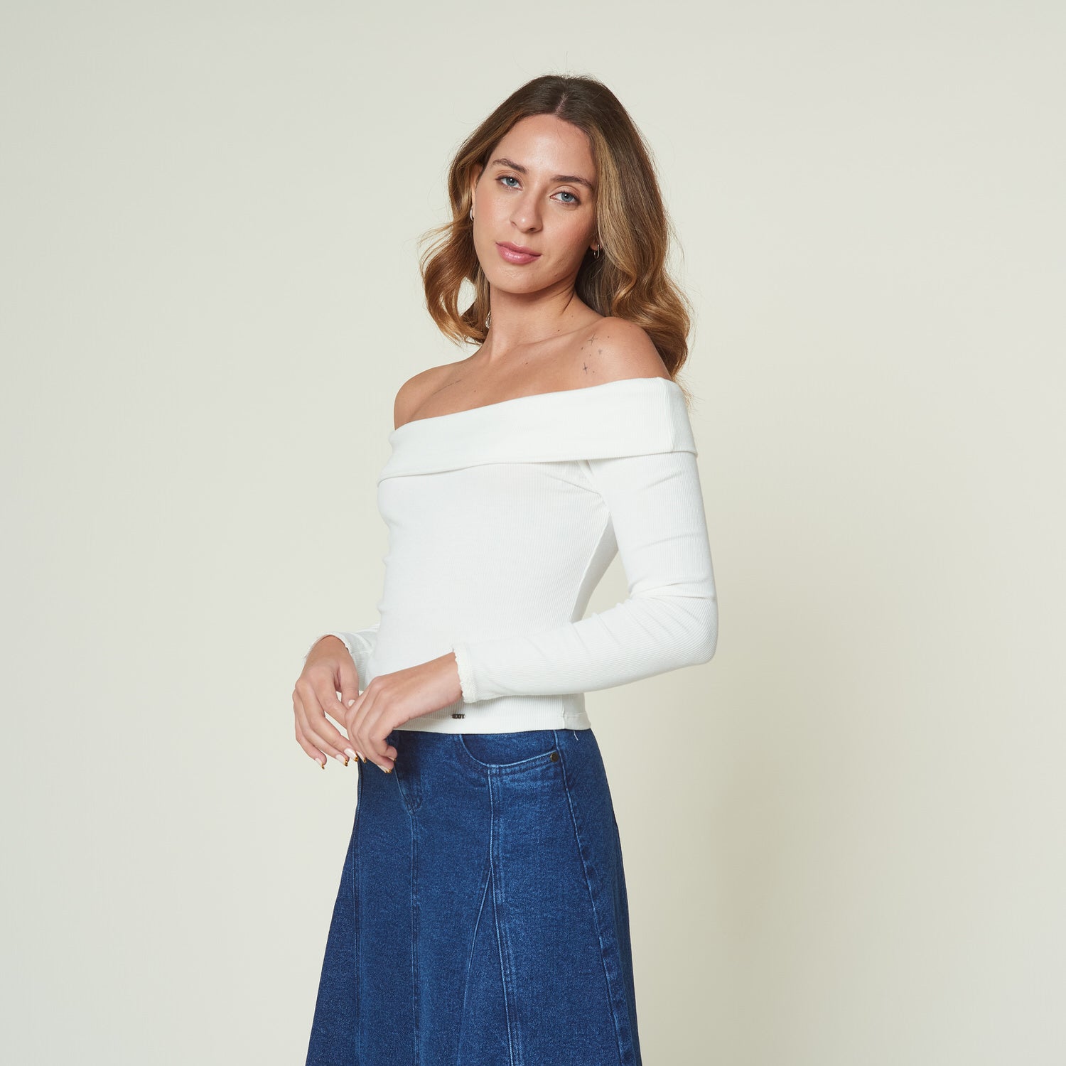 Polo Olivia Hueso