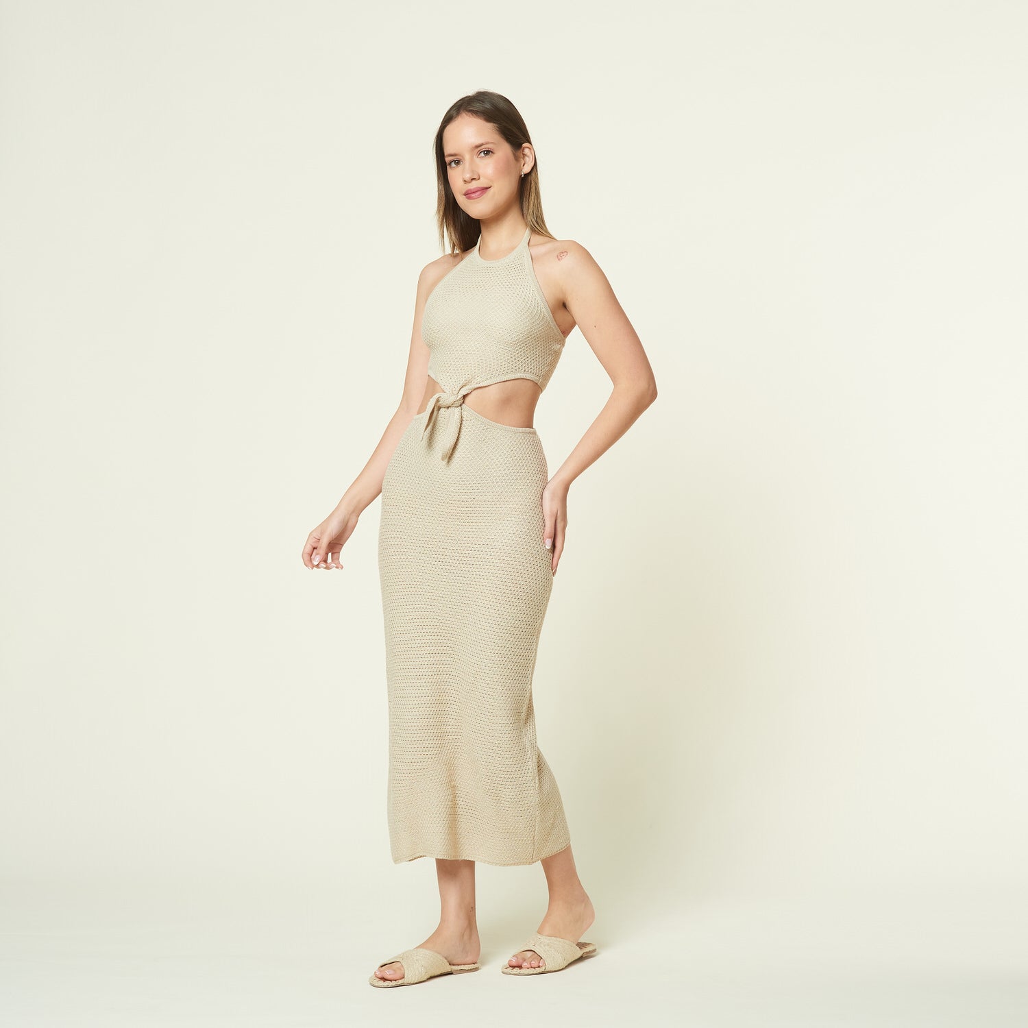 Vestido Armenia Beige