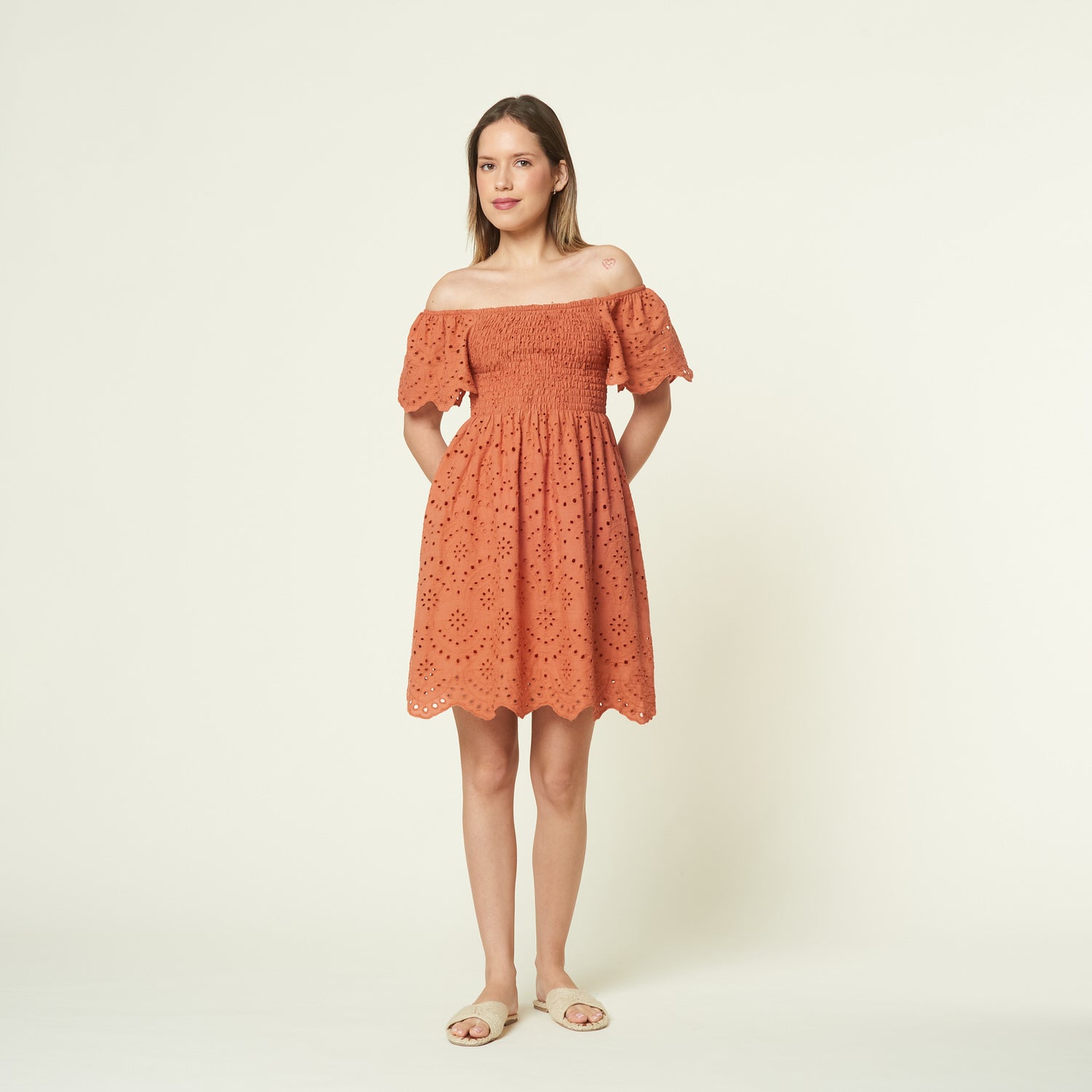 Vestido Barbara Terracota