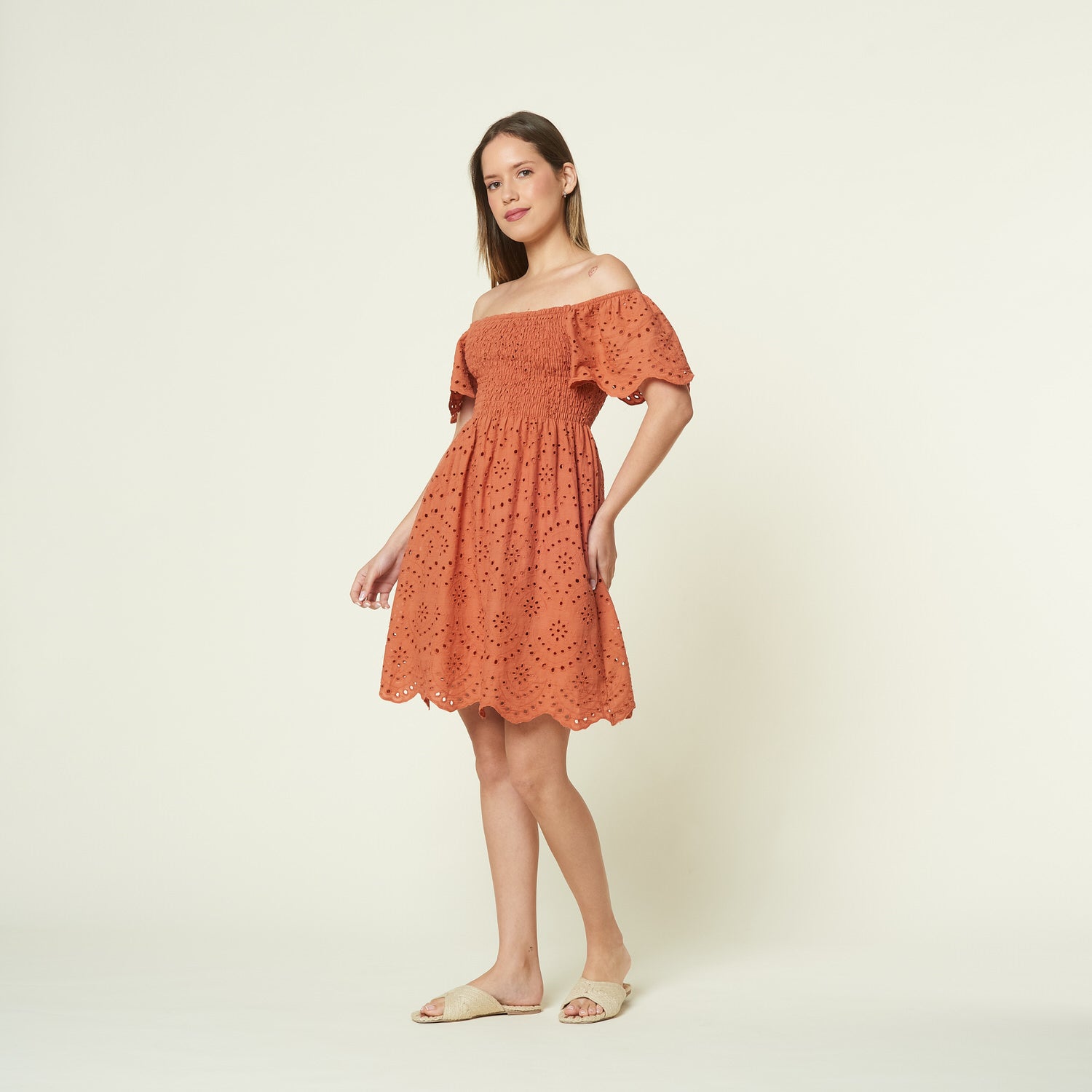 Vestido Barbara Terracota